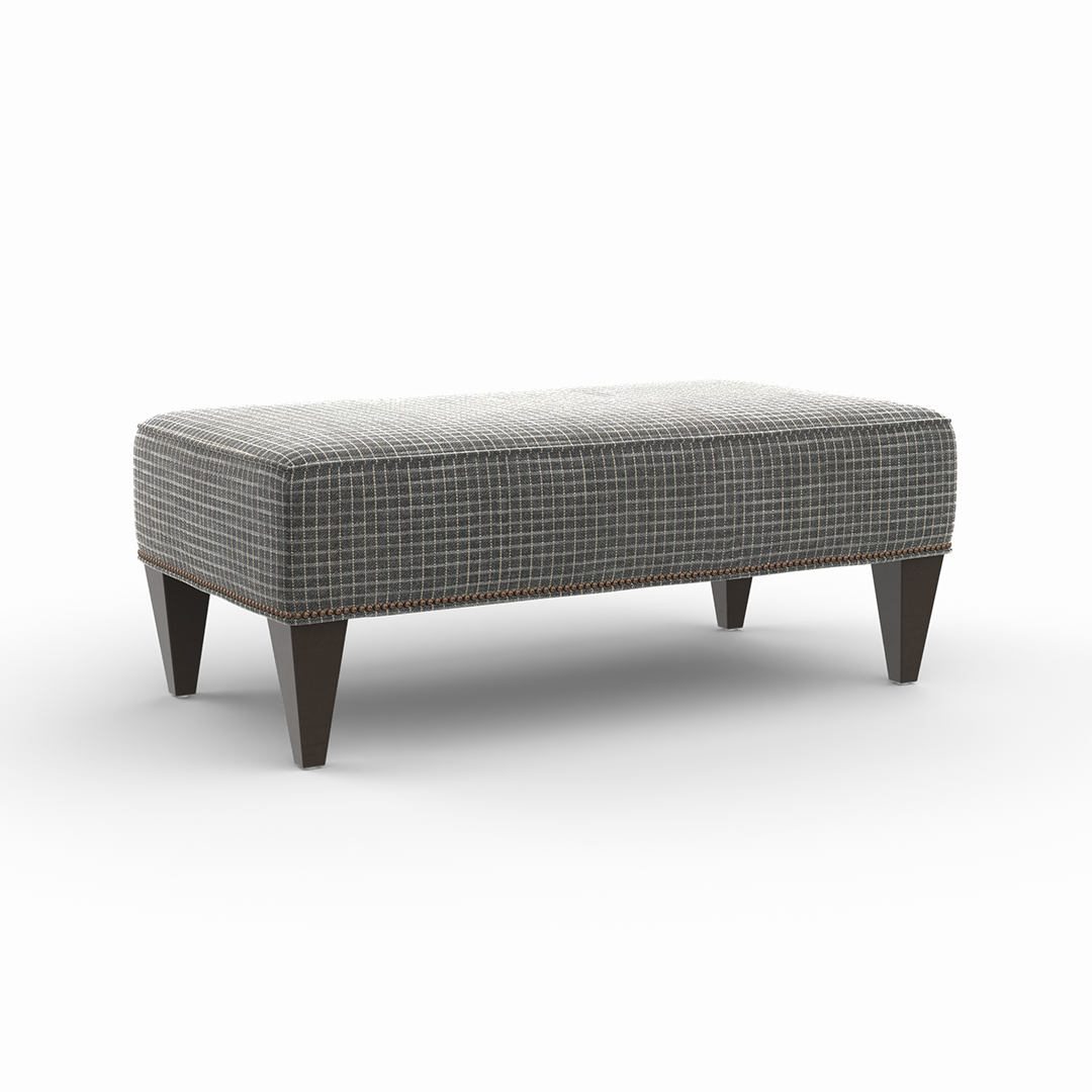 Medium Rectangular Ottoman - Soft Upholstered Storage Bench with Lift Top, Modern Living Room Footrest & Extra Seating - Perfect for Small Spaces, Bedroom, Dorm, or Entryway