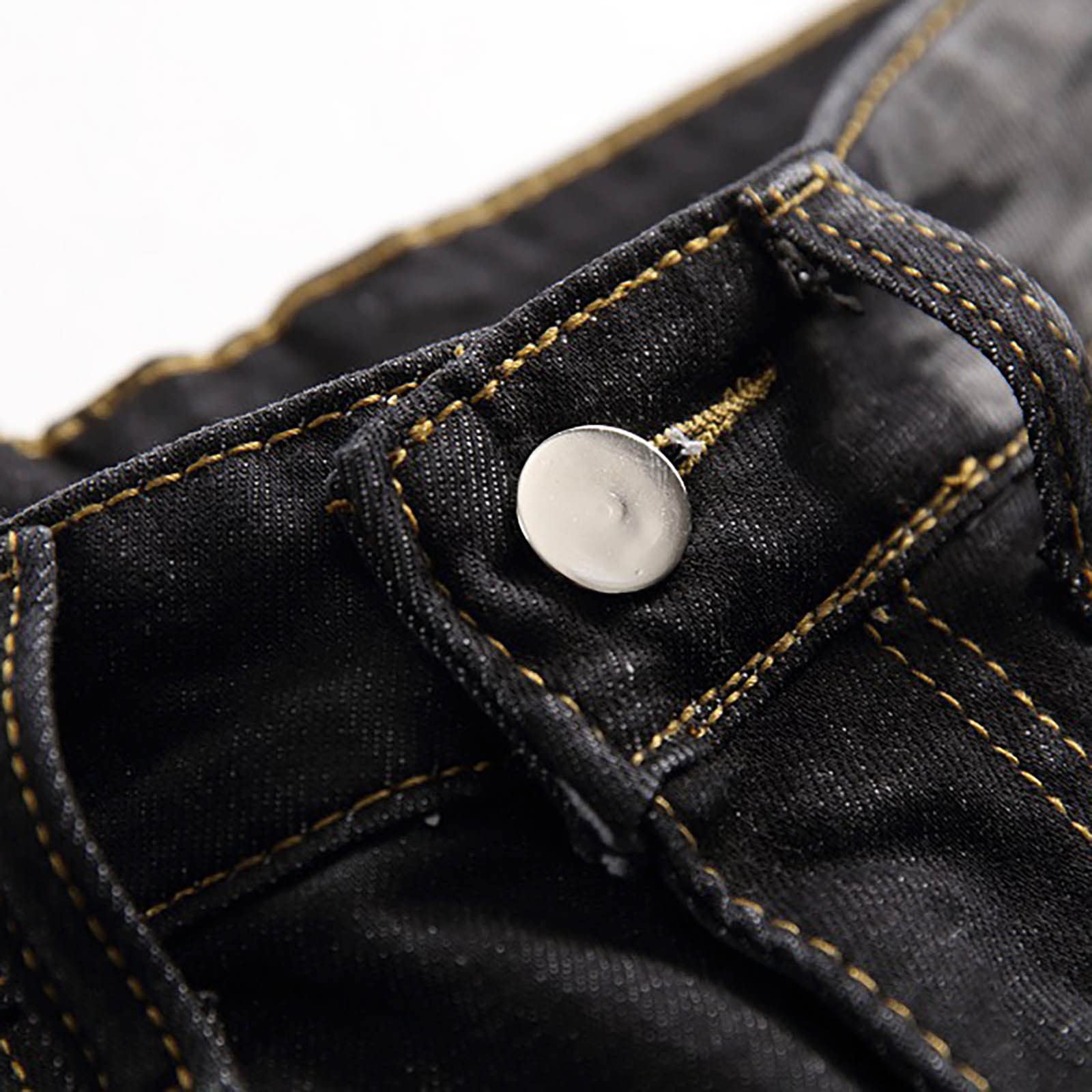 Men's Stretch Fit Faded Ripped Denim Shorts with Pockets - Classic Knee Length Jean Shorts for Summer & Casual Wear - Plus Size Waist 44 - Perfect for Beach Holidays, Street Style & Everyday Comfort