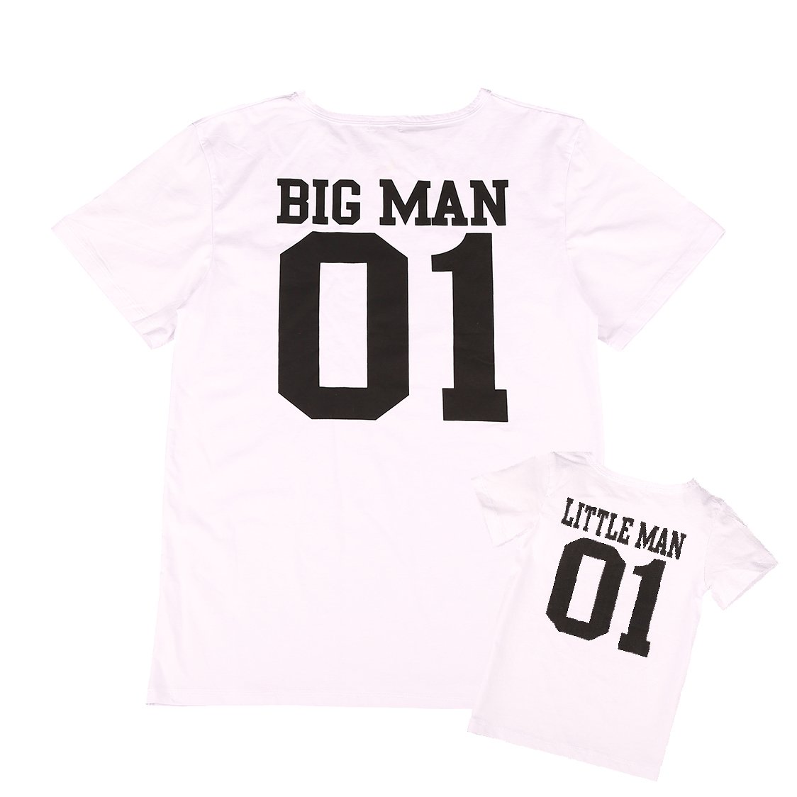 Big Man Little Man Matching T-Shirts for Father and Son - Cute Family Outfits for Casual Wear, Holidays & Photo Shoots