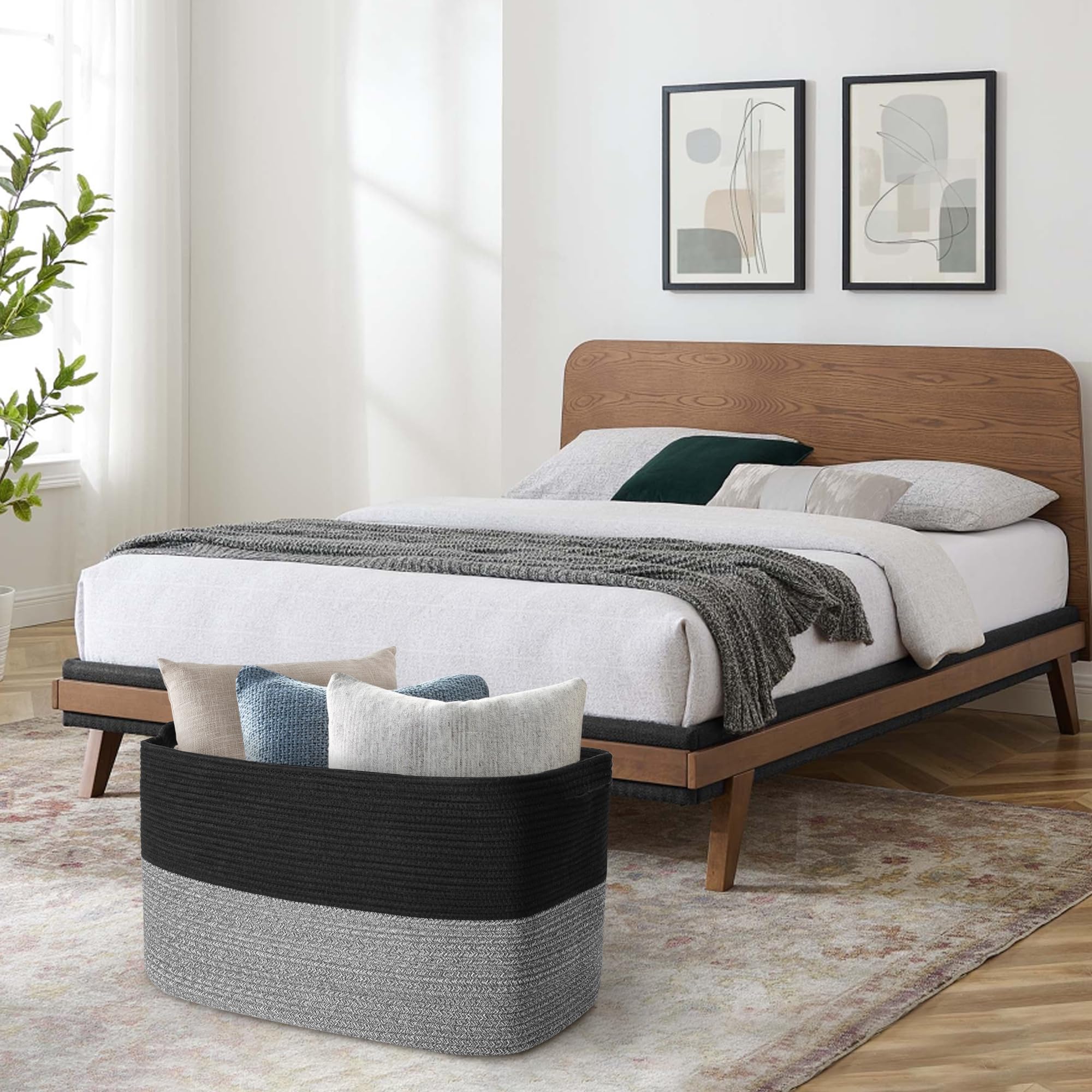 Large Woven Storage Basket 24