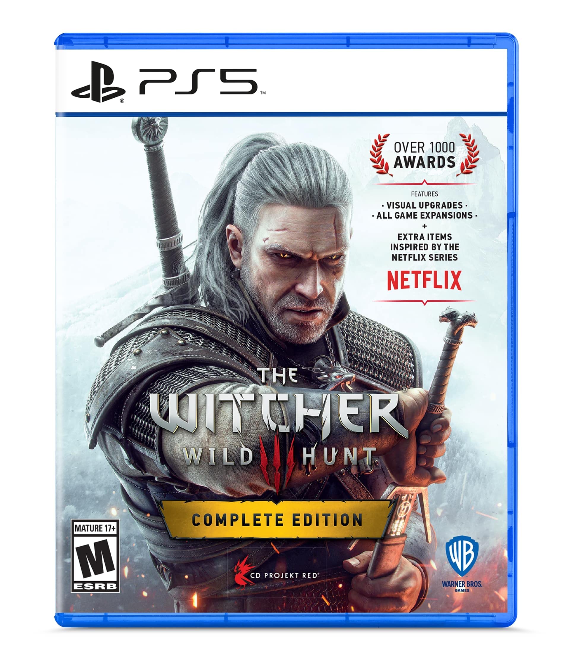 The Witcher 3: Wild Hunt Complete Edition for PS5 - Open World RPG Game with Expansions | Perfect for Fantasy Adventure Gaming & Gift Giving