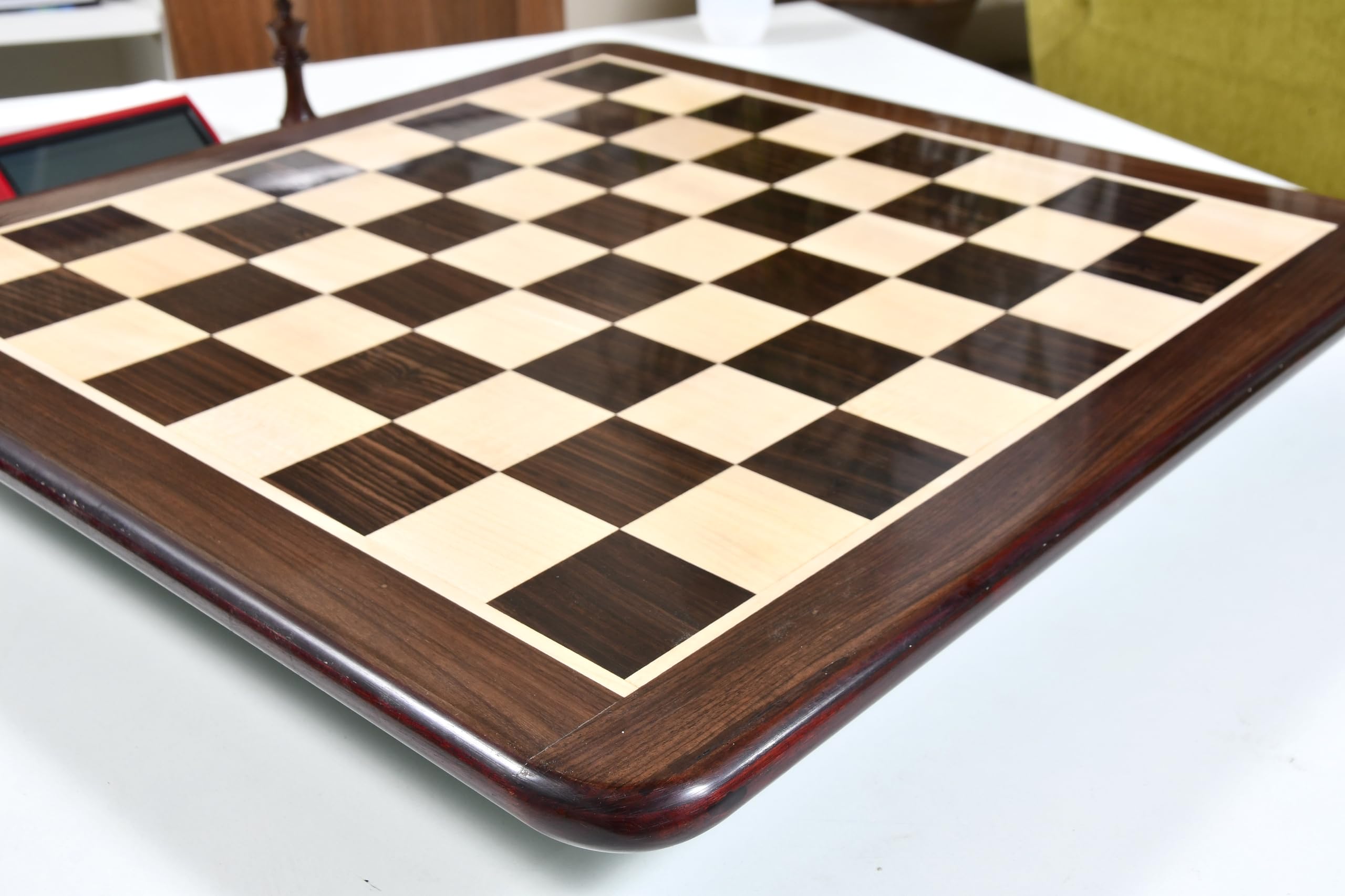 21'' Premium Wooden Chess Board Game - Handcrafted Indian Rosewood Chessboard with 55mm Squares | Perfect for Tournaments, Home Decor & Gifts