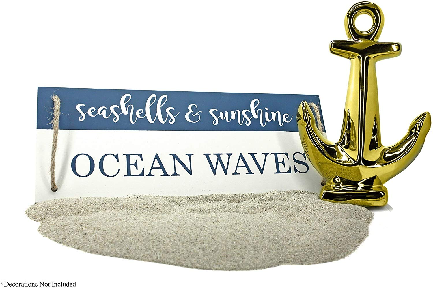 2 Pounds Natural Decorative Real Sand - Premium Vase Filler, Home Decor, DIY Crafts, Terrarium & Zen Garden Sand (2-Pack) - Perfect for Wedding Centerpieces, Beach Themed Parties, and Kids Sensory Play