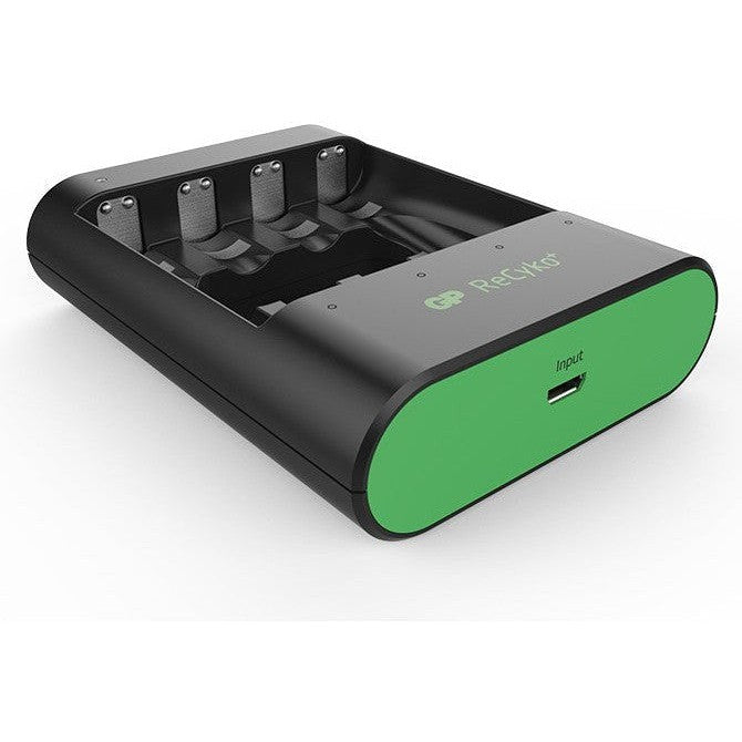 Fast Charging GP USB Battery Charger U421 - Compatible with AA AAA NiMH NiCd Rechargeable Batteries - Perfect for Cameras, Toys, and Electronic Devices