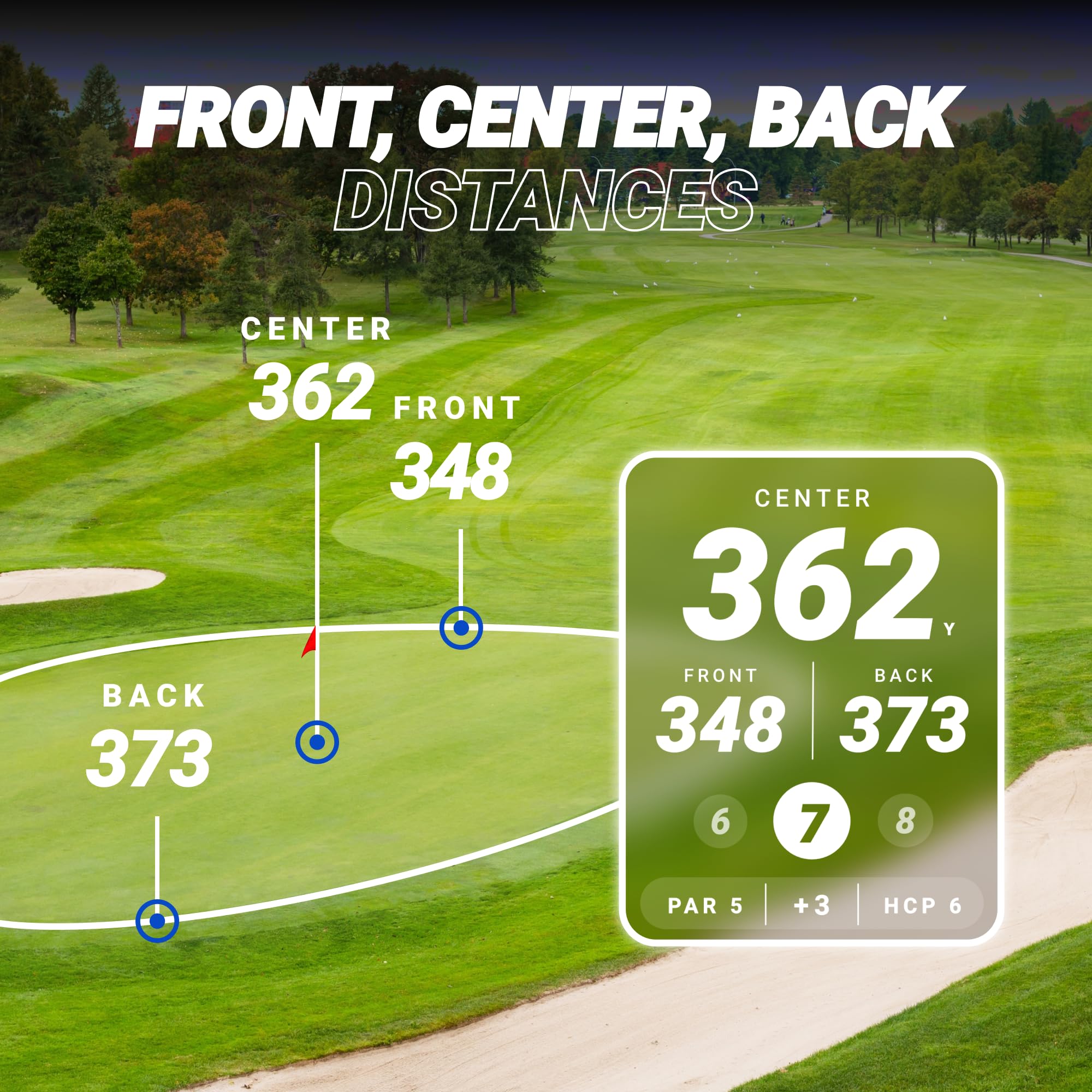 Blue Tees Golf Player+ GPS Speaker with Touch Screen Display | 10+ Hours Battery Life | 40,000+ Preloaded Golf Courses | Visual & Audible Distance Measurements | Hazard Detection | IPX7 Waterproof (Black) | Perfect for On-Course Practice, Driving Range, and Tournament Play