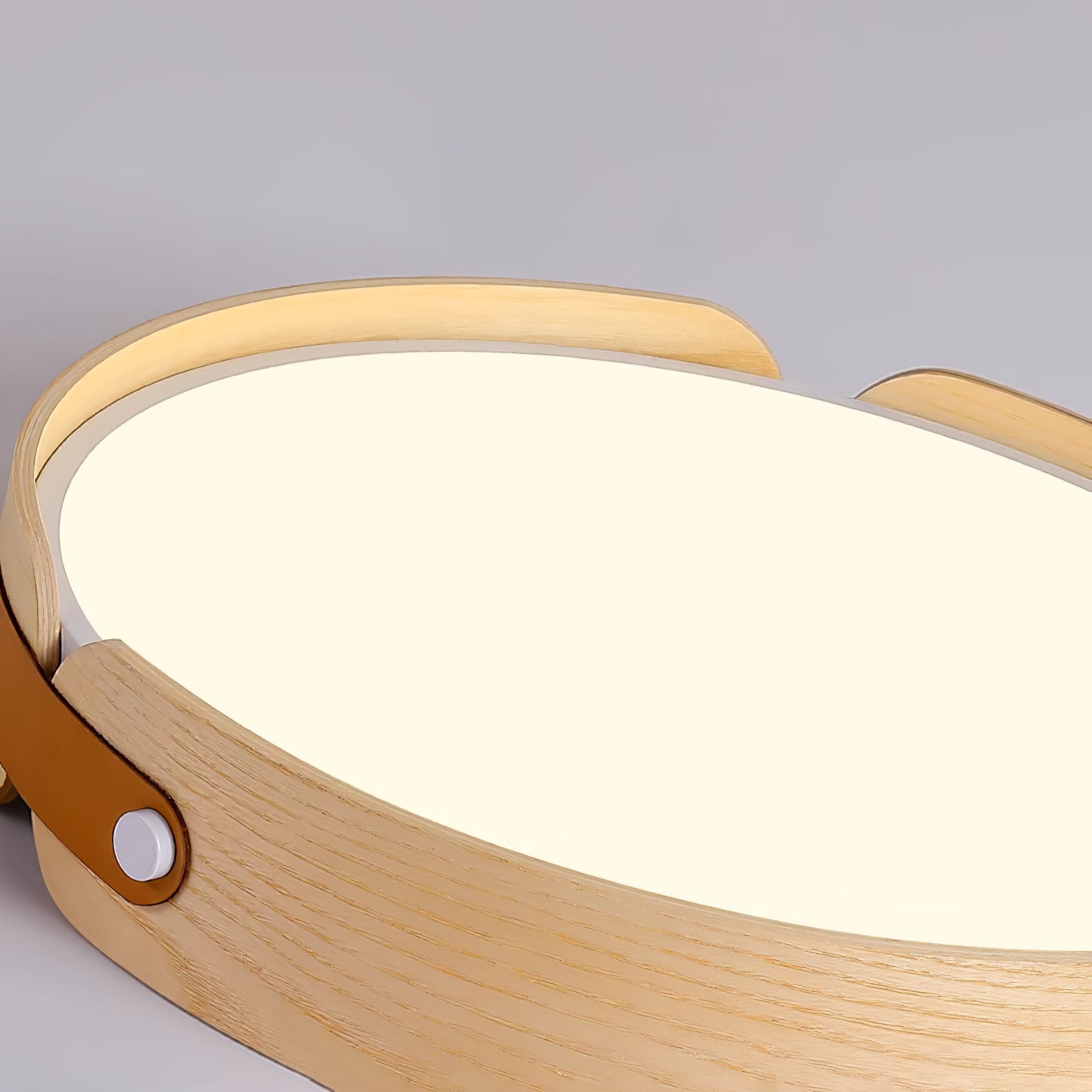 Aiwen Modern Wood Ceiling Light Fixture - Handcrafted Wooden Pendant Light for Living Room, Bedroom, Kitchen & Dining Room - Warm Ambient Lighting for Home Decor