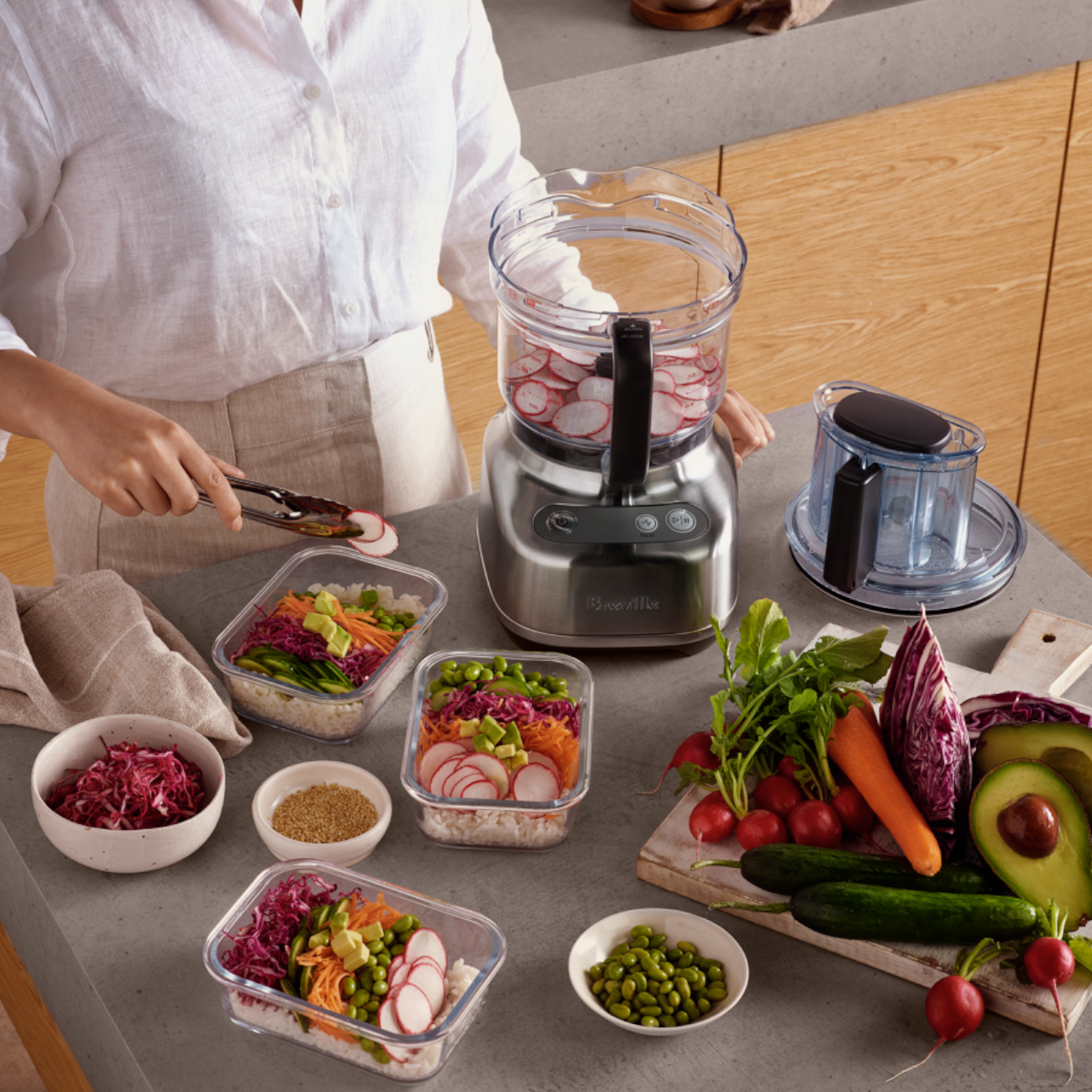 Breville Sous Chef 9 Cup Food Processor - Stainless Steel Blade & Bowl - Perfect for Chopping, Slicing & Shredding - Ideal for Meal Prep, Baking & Healthy Cooking