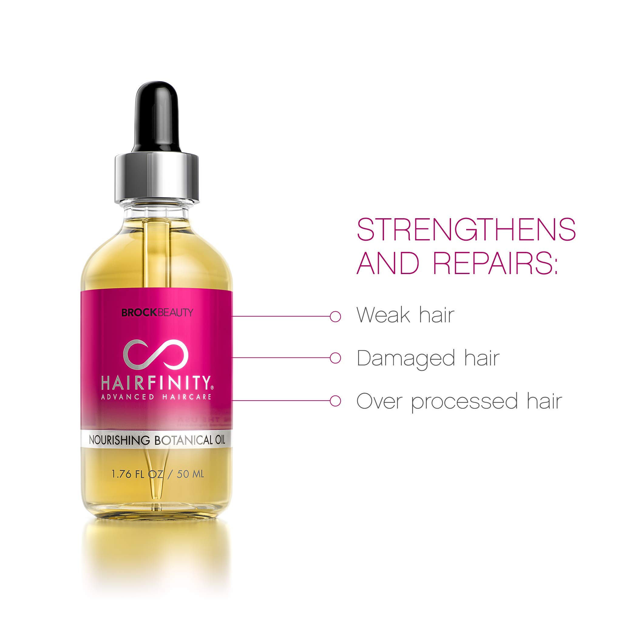 Hairfinity DHT Blocker & Botanical Hair Growth Oil with Saw Palmetto, Biotin & Vitamins - Hair Loss Treatment for Dry Damaged Hair & Scalp - Promotes Hair Regrowth & Thickness - Perfect for Daily Scalp Massage & Hair Care Routine