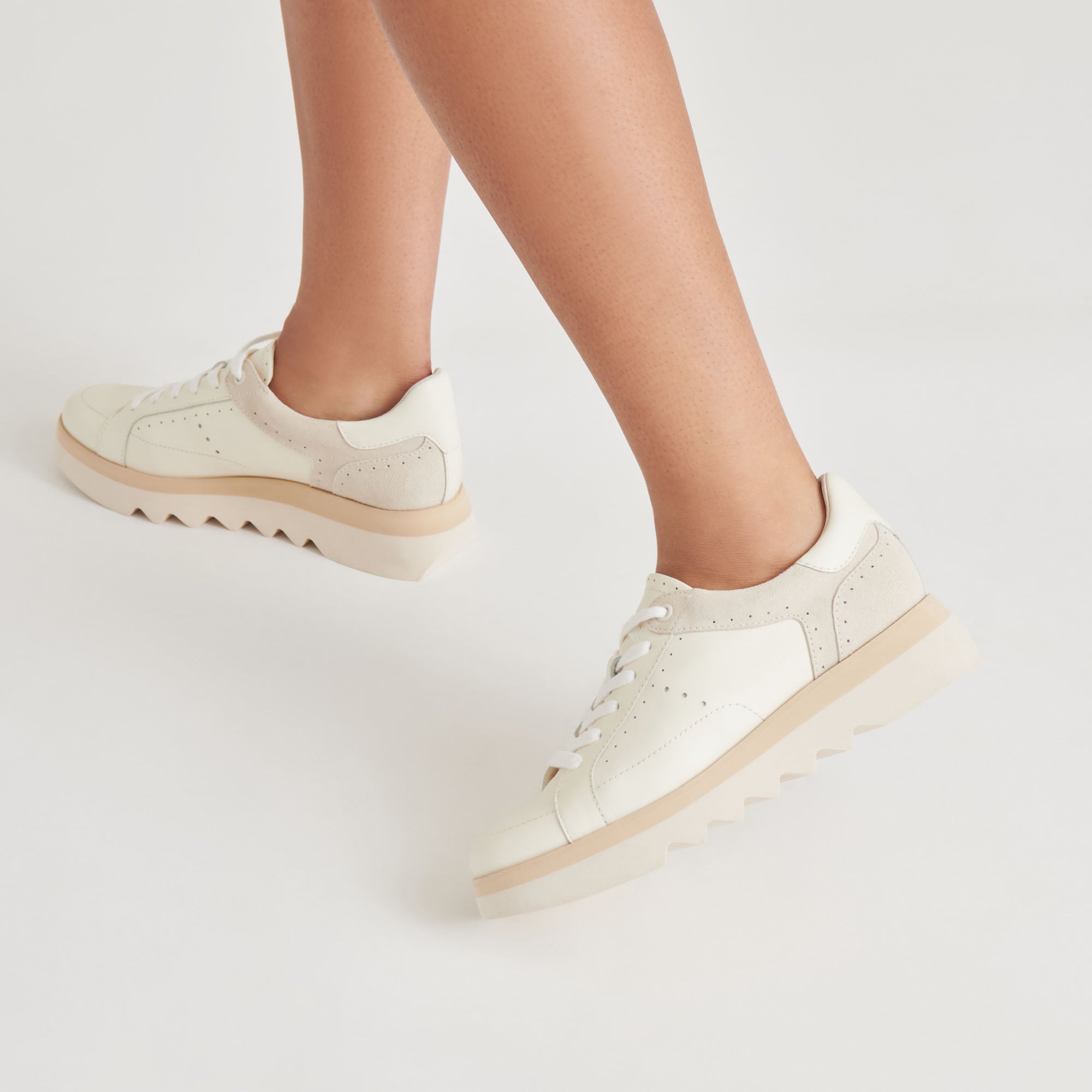 JORGIE White Leather Sneakers for Women & Men - Comfortable Walking Shoes for Casual, Work & Everyday Wear