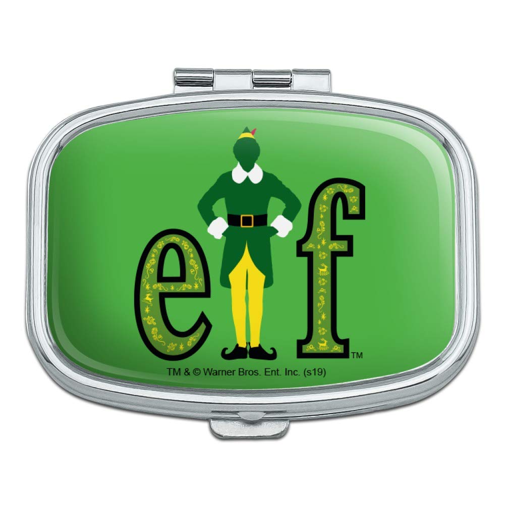 Elf Movie Logo Rectangle Pill Case - Cute Travel Medicine Organizer - Perfect Gift Box for Christmas, Movie Fans & Collectors - Use for Pills, Vitamins, Jewelry & Small Trinkets