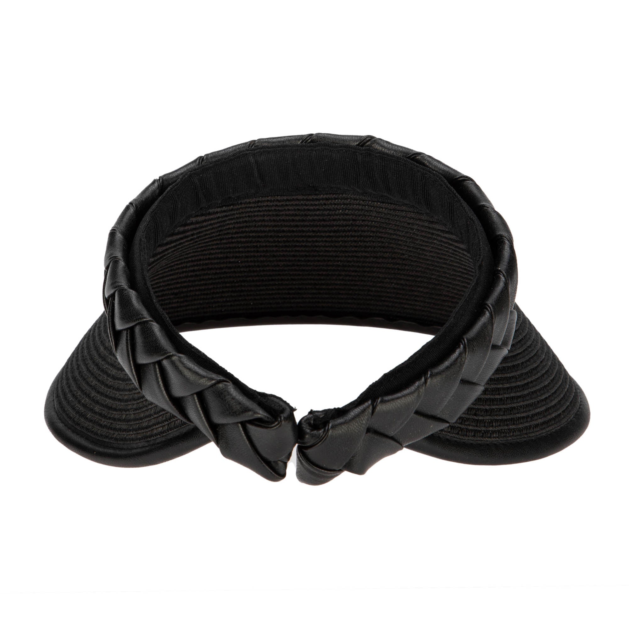 Looker Visor Women's Ultrabraid Visor with Faux Braided Band - Stylish Sun Protection for Running, Golf, Tennis & Outdoor Activities