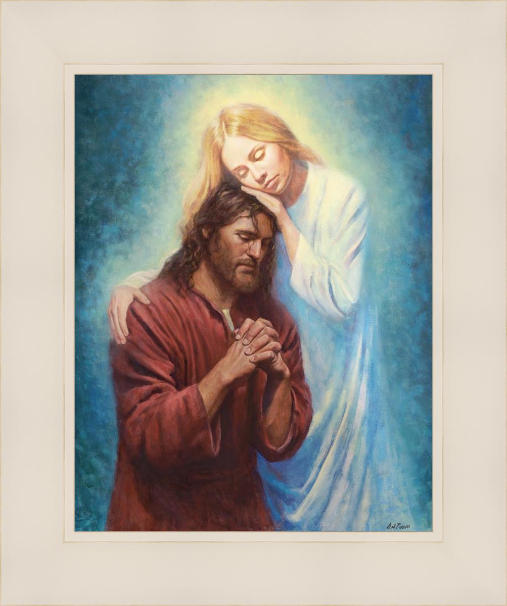 Angel Mother by Del Parson - Beautiful Religious Wall Art for Home Decor - Perfect for Living Room, Bedroom & Church Inspirational Gifts