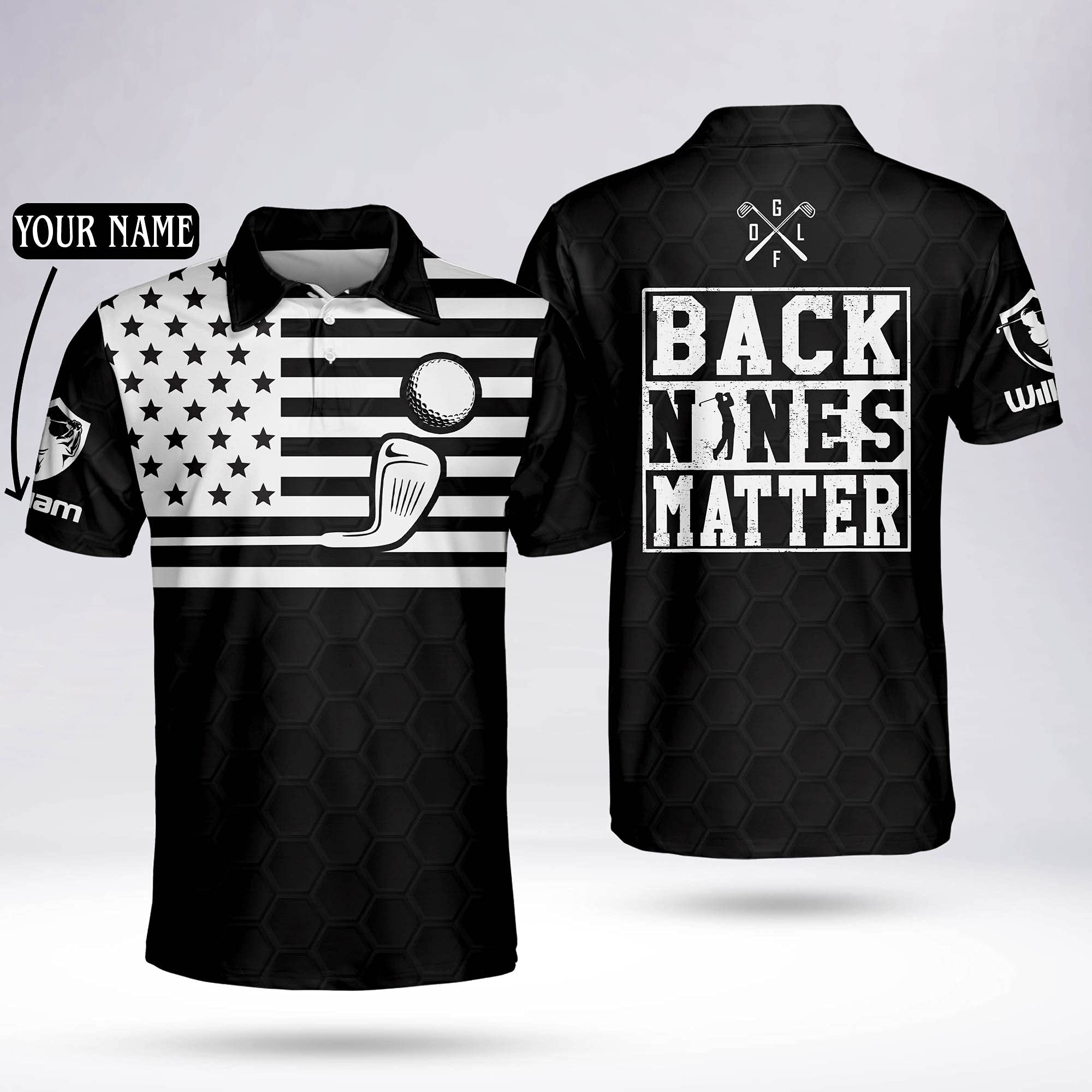 Funny Golf Shirts for Men - Personalized Golf Polo Shirts - Best Retirement & Father's Day Gifts for Dad - Perfect for Golf Tournaments, Casual Wear & Special Occasions