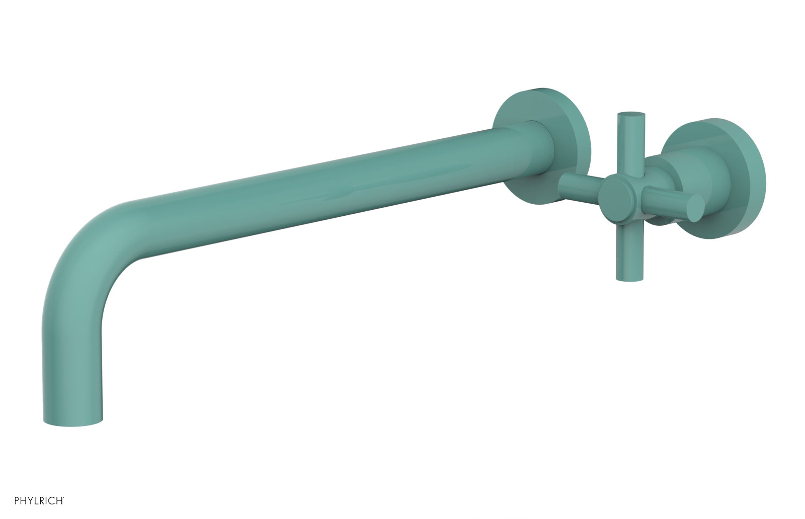 D131-17 Single Handle Wall Mounted Lavatory Faucet Set - Classic Cross Handle Design for Bathroom Sink - Perfect for Modern Homes, Hotels & Restrooms