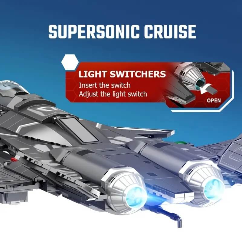 Sembo 202192 Multipurpose Carrier-Based Fighter Toy - Military Aircraft Model for Collectors, Kids Play & Display - Perfect for War Games, Birthday Gifts & Home Decor