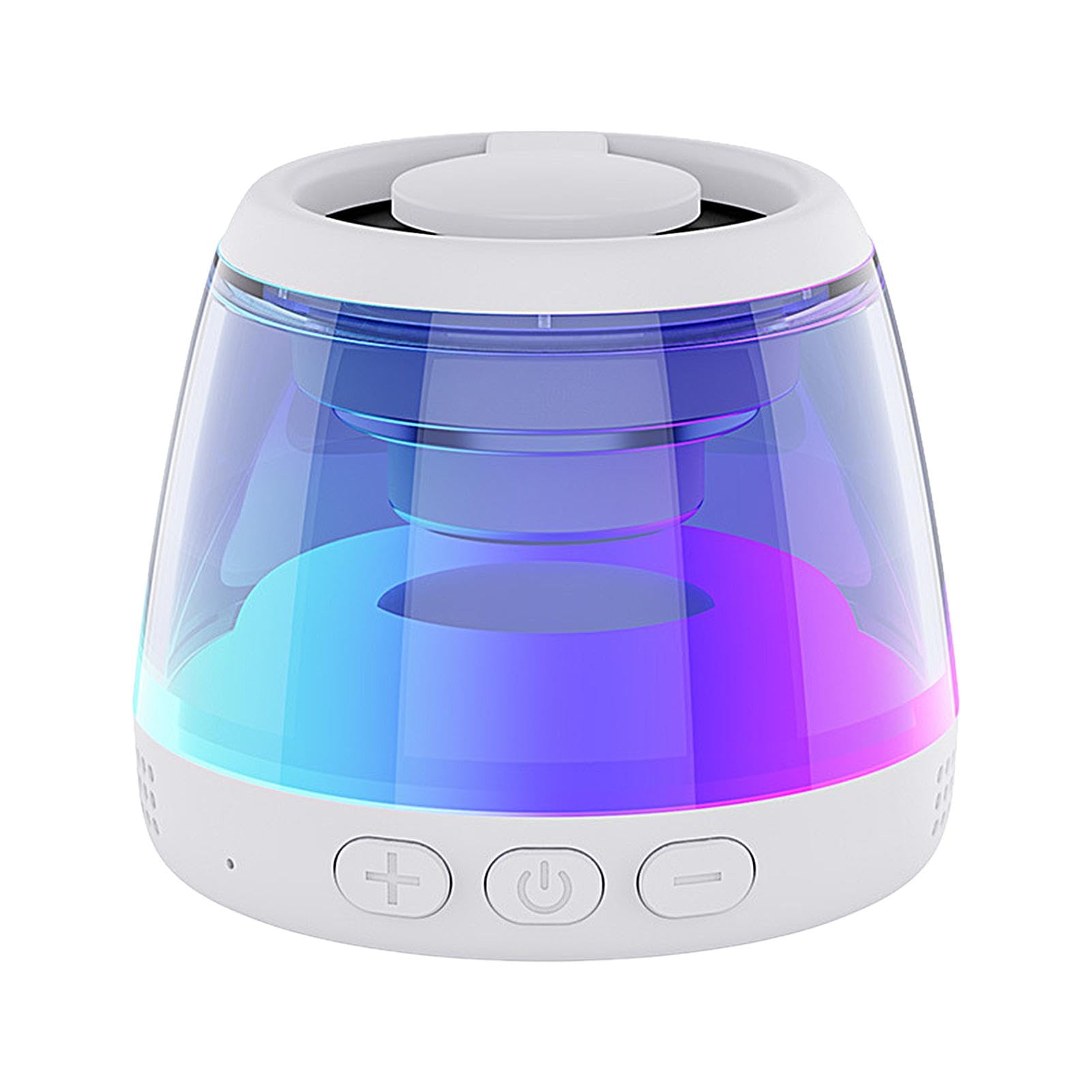 Kasmole Small Wireless Bluetooth Speaker with RGB LED Light Show, IPX5 Waterproof, Stereo Pairing - Portable Outdoor Speaker for Camping, Beach, Pool Party & Home Use