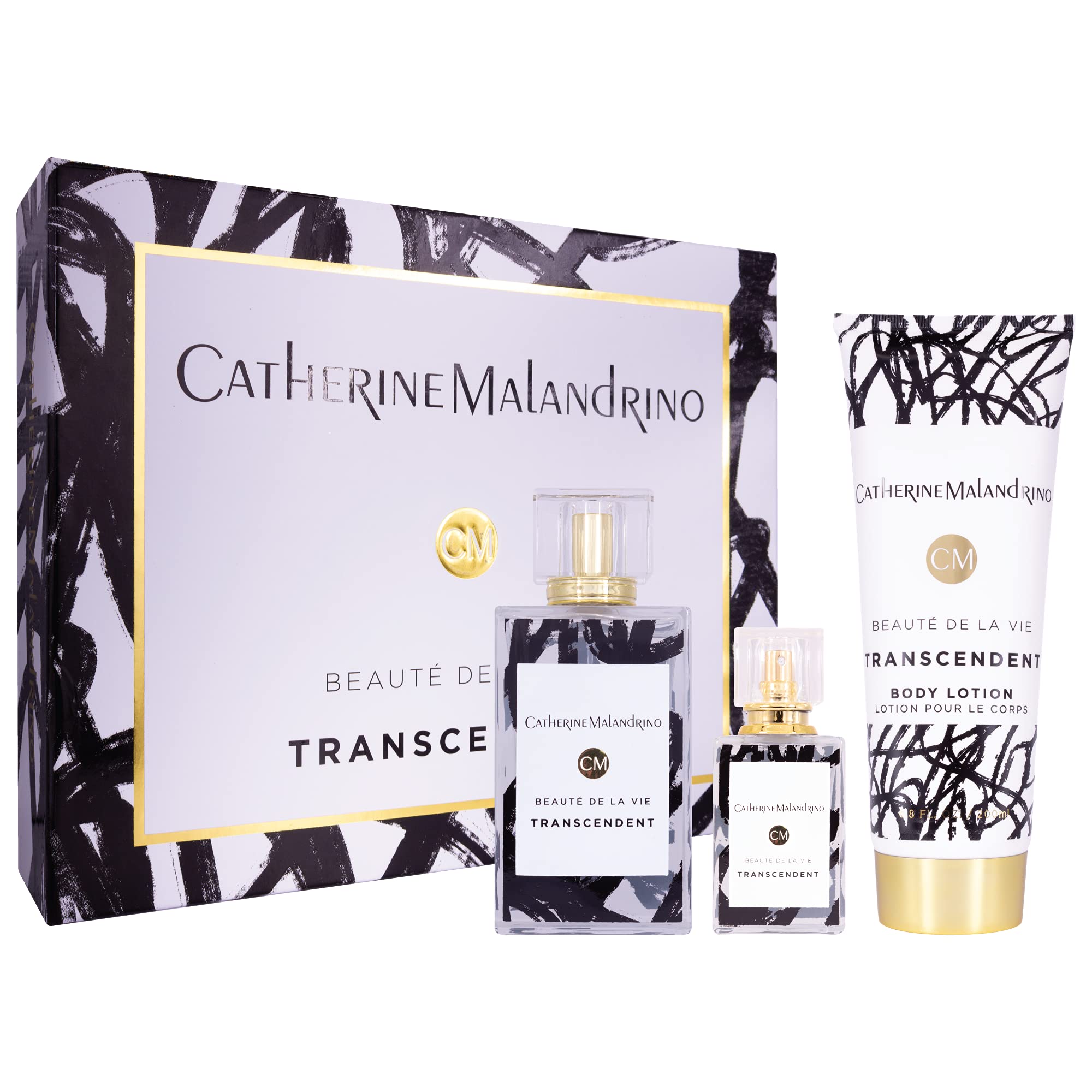 Catherine Malandrino Transcendent Eau de Parfum Gift Set for Women - 3 Piece Luxury Perfume Collection with Floral Notes | Perfect for Gifts, Date Nights & Special Occasions