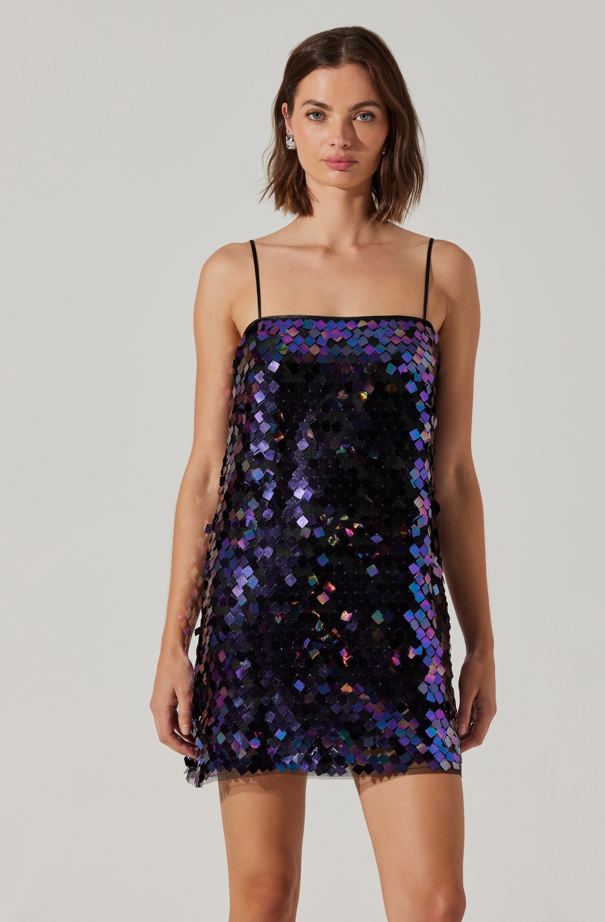 Porscha Sequin Mini Dress for Women - Sparkly Party Cocktail Dress for Night Out, Club, Wedding Guest & Special Occasions