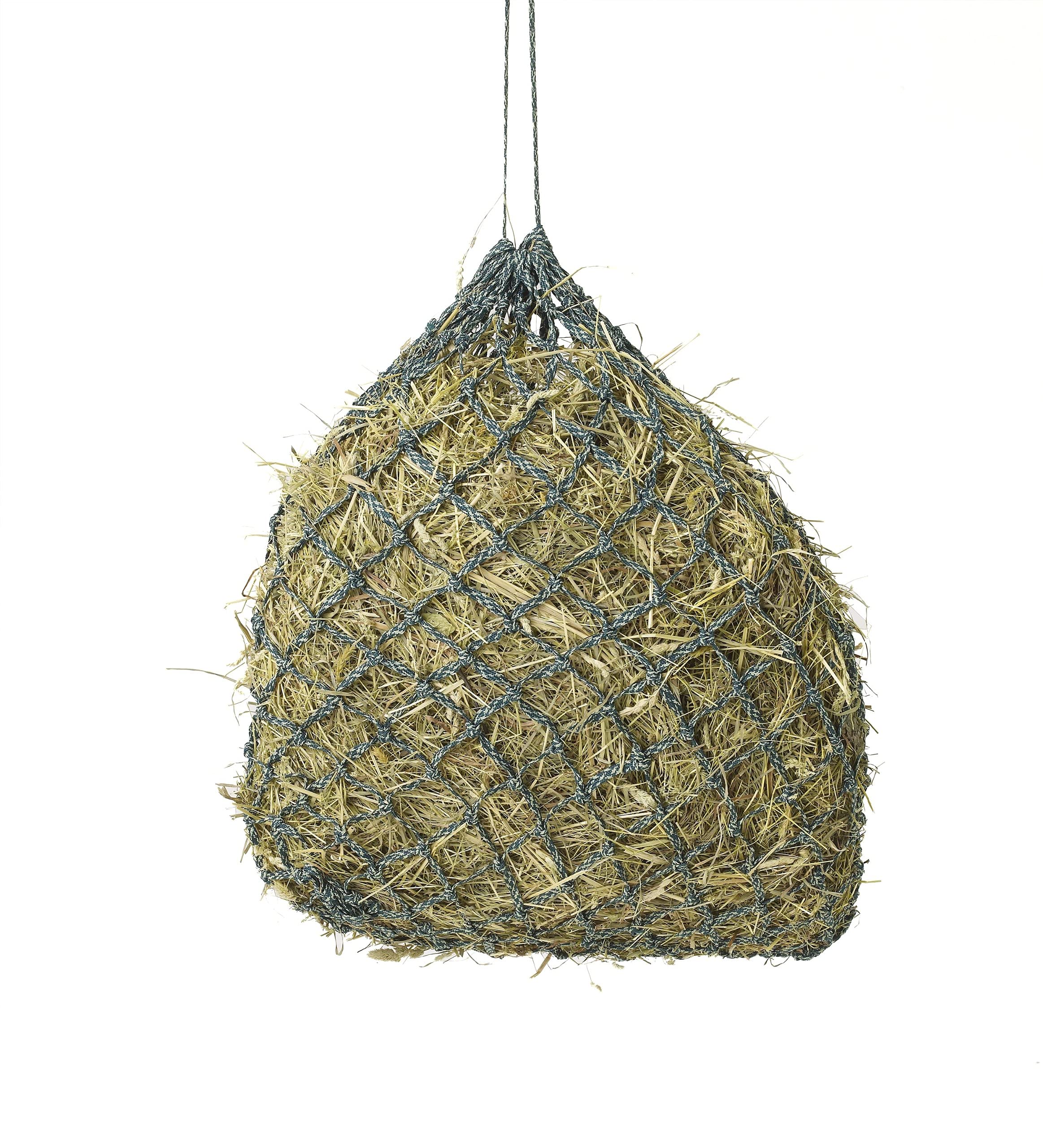 DWJ Slow Feed Hay Net for Horses - Durable Equestrian Hay Bag Feeder with Small Holes to Prevent Choking & Waste - Perfect for Stalls, Trailers & Pastures