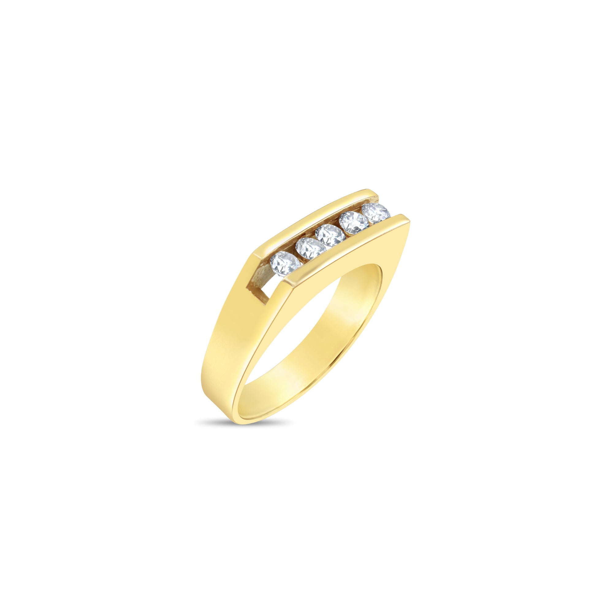 5-Stone Diamond Wedding Band for Women - Elegant & Timeless Engagement Ring - Perfect for Bridal, Anniversary & Special Occasions
