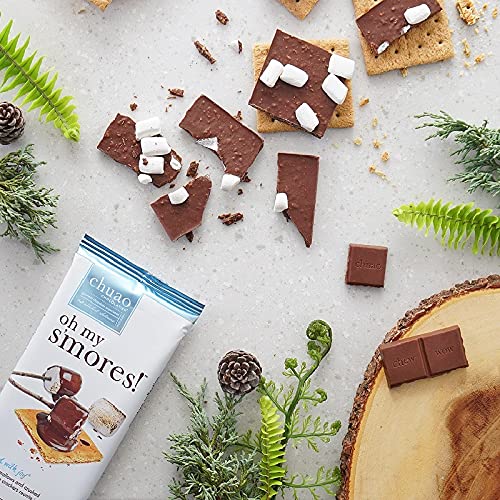 Chuao Chocolatier Oh My S'mores Gourmet Milk Chocolate Bars - 10 Pack | Artisan European Chocolate, No Preservatives | Perfect for Gift Baskets, Christmas, Valentine's Day, Birthday Gifts for Women & Men | Enjoy at Campfires, Parties & Cozy Nights