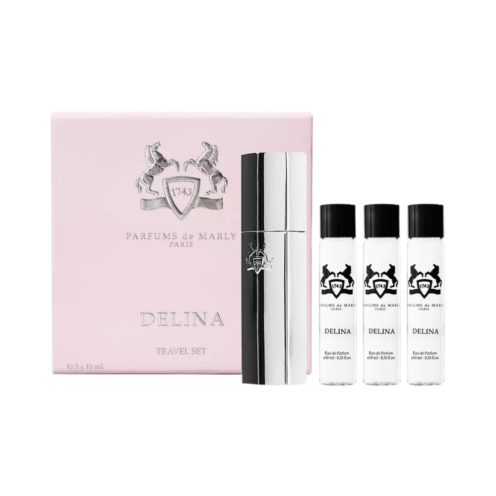 Delina Travel Set Eau De Parfum - 3x10ml Luxury Perfume Gift Set for Women | Perfect for Vacation, Business Trips & Everyday Elegance