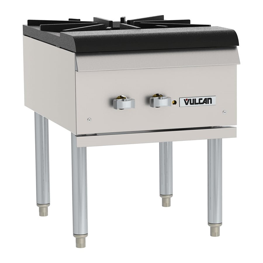 Vulcan 2 Burner Commercial Stock Pot Range - 220,000 BTU Natural Gas Stove for Restaurant & Catering - Perfect for Large Batch Cooking, Soup Making, and Food Service