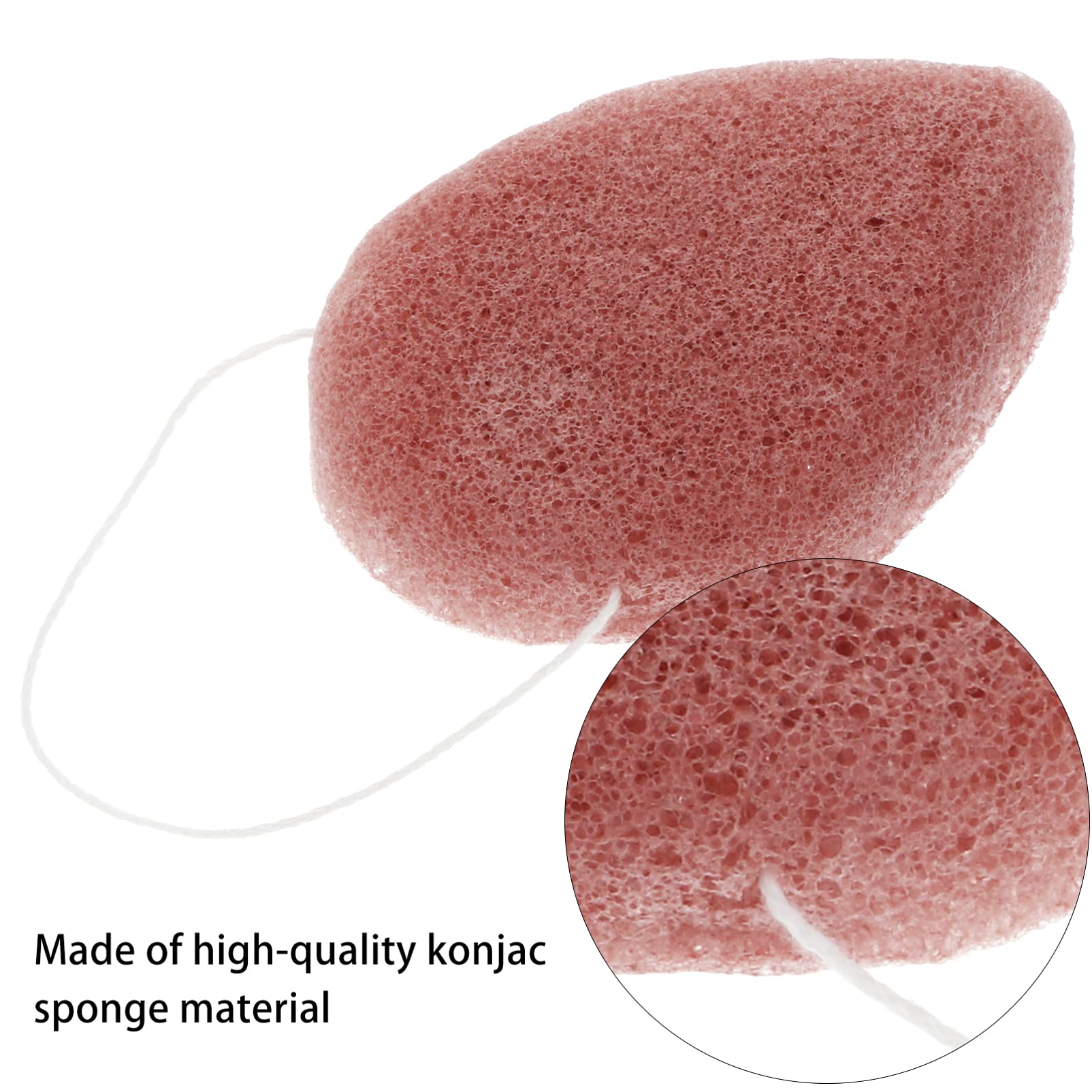 Lurrose 6-Pack Face Wash Puff - Exfoliating Facial Cleansing Sponge for Wet & Dry Use - Charcoal Makeup Sponge Puff for Skin Care & Body - Perfect for Daily Cleansing, Makeup Removal & Gentle Exfoliation