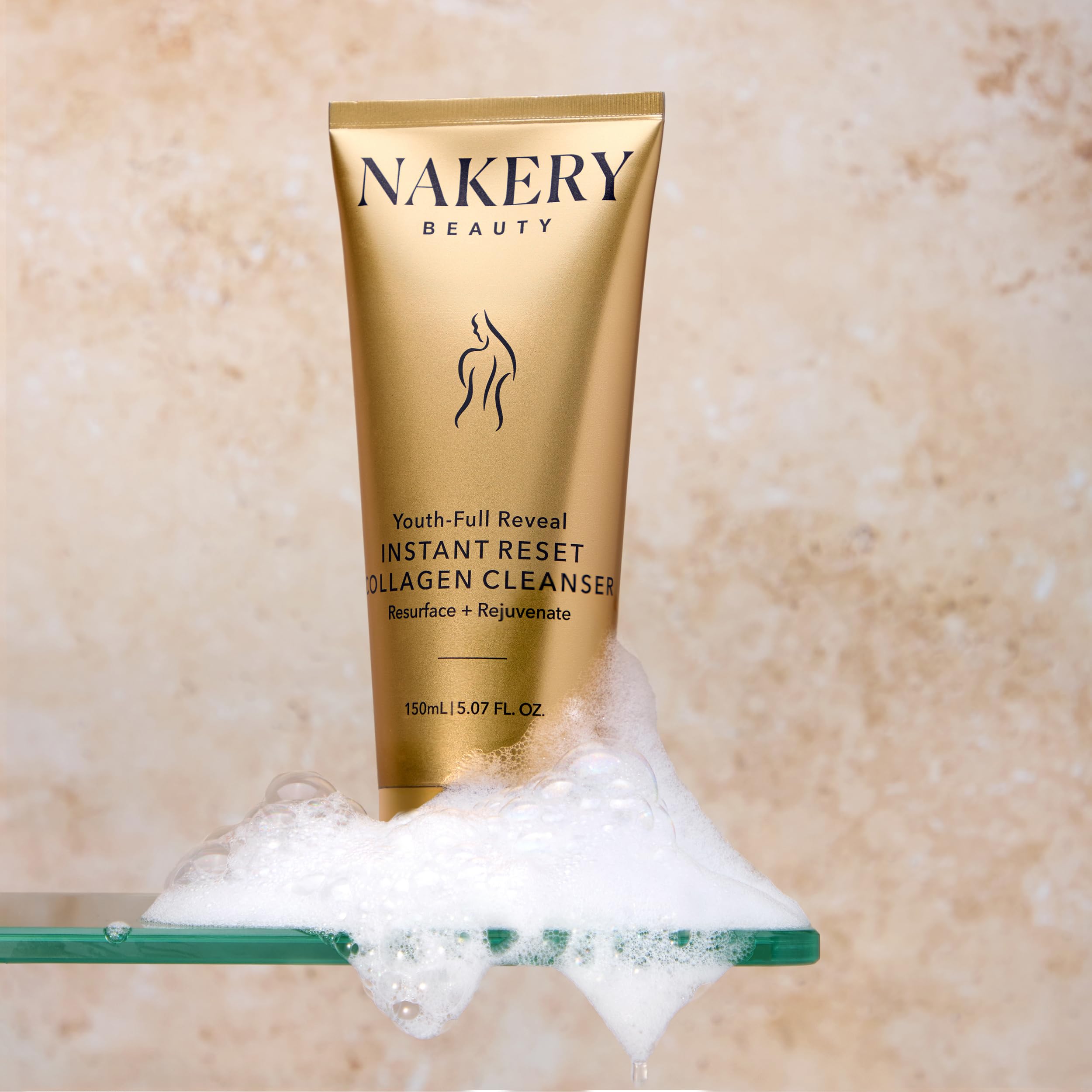 Nakery Youth Revealer Face Cleanser for Women - 10-in-1 Collagen Facial Wash with Moisturizing & Exfoliating Benefits - Best for Dry & Textured Skin - Achieve Smooth, Plump Skin | Perfect for Daily Skincare Routine & Anti-Aging Regimen