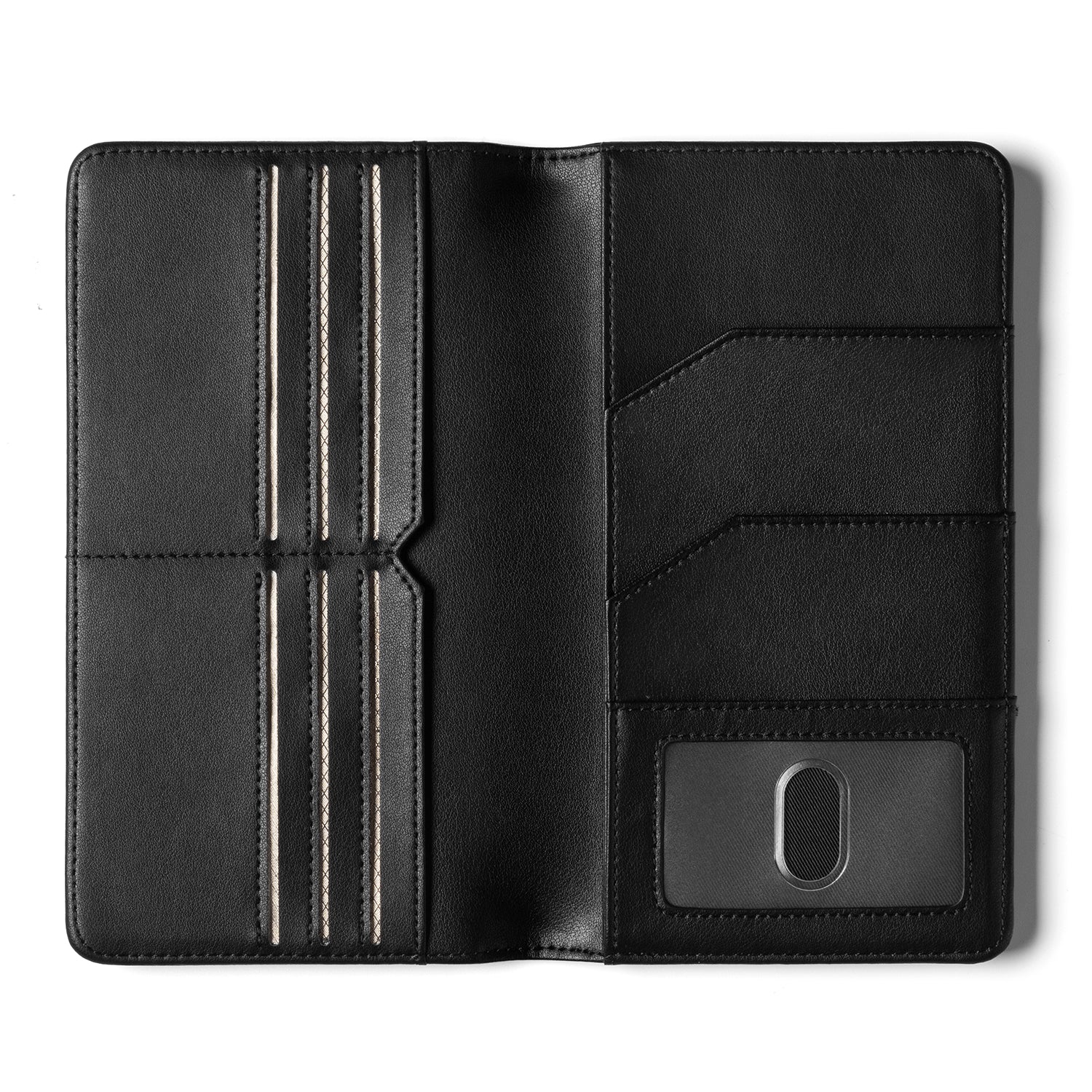 VPW100 RFID Blocking Bifold Passport Wallet - Secure Travel Organizer for Passport, Credit Cards, Cash & Bills | Perfect for International Trips & Business Travel