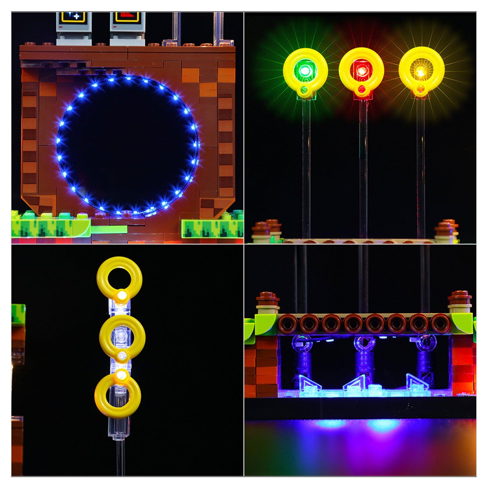 Best Light Kit for LEGO Sonic The Hedgehog 21331 - DIY Lighting Set for LEGO Ideas Sonic Mania - Perfect for Display & Nighttime Play