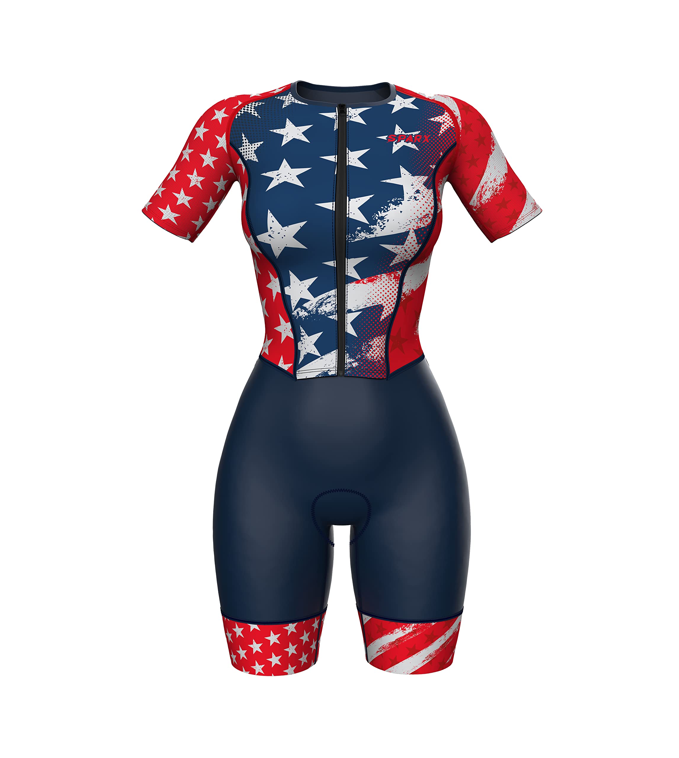 Sparx Aero Triathlon Suit for Women - Short Sleeve Triathlon Suit for Running, Swimming & Cycling | Breathable & Quick-Dry Skinsuit for Triathletes & Endurance Athletes | Perfect for Sprint, Olympic & Ironman Races