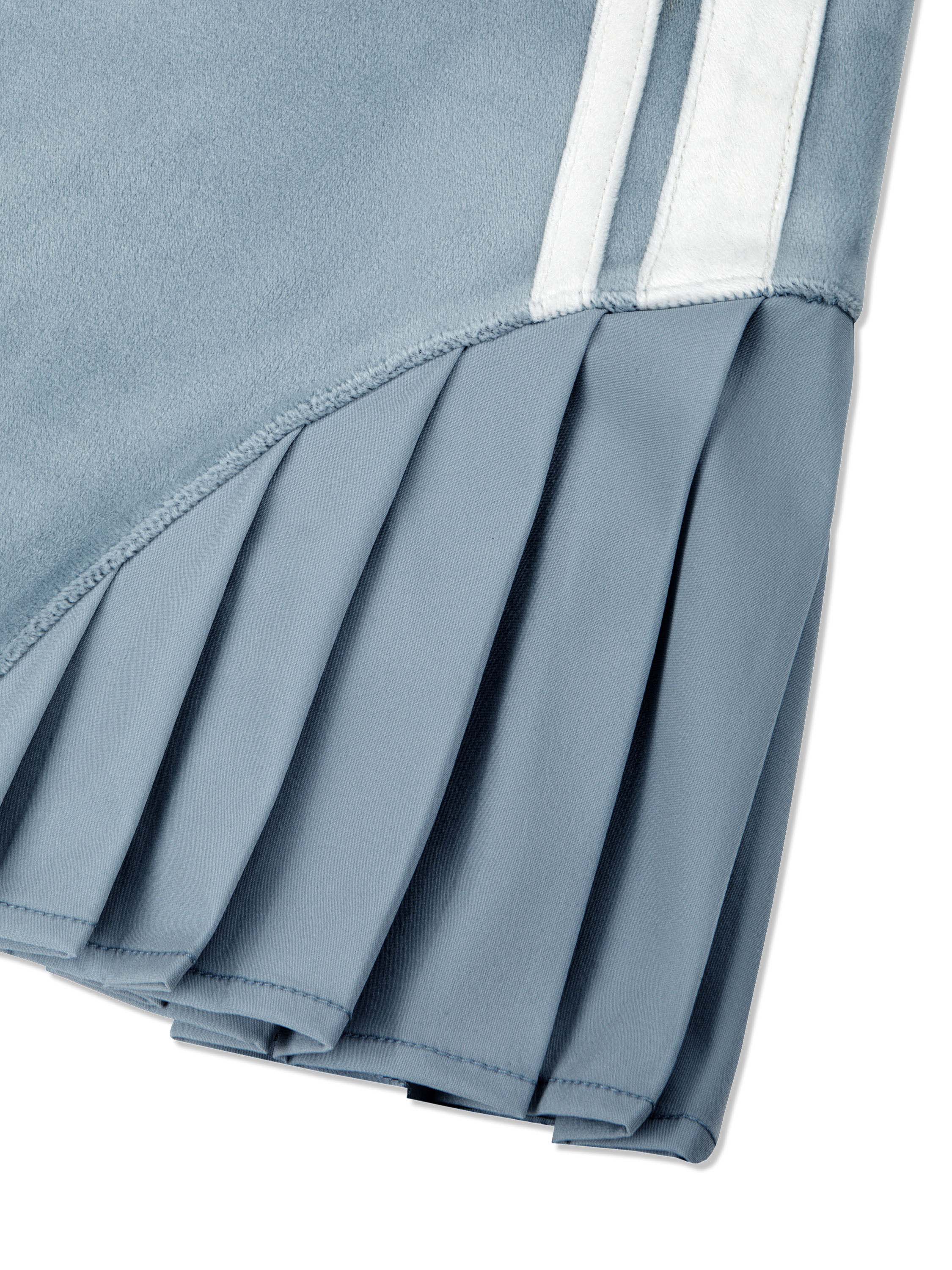 Veneto Velour Mini Skirt for Women - Soft Stretchy Comfort Fit - Celestial Blue A-Line Skirt for Party, Club, Date Night & Casual Outfits
