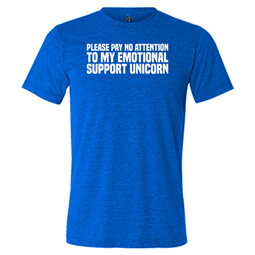 Emotional Support Unicorn T-Shirt - Funny Unisex Graphic Tee for Men & Women - Perfect for Therapy Sessions, Anxiety Relief & Mental Health Awareness