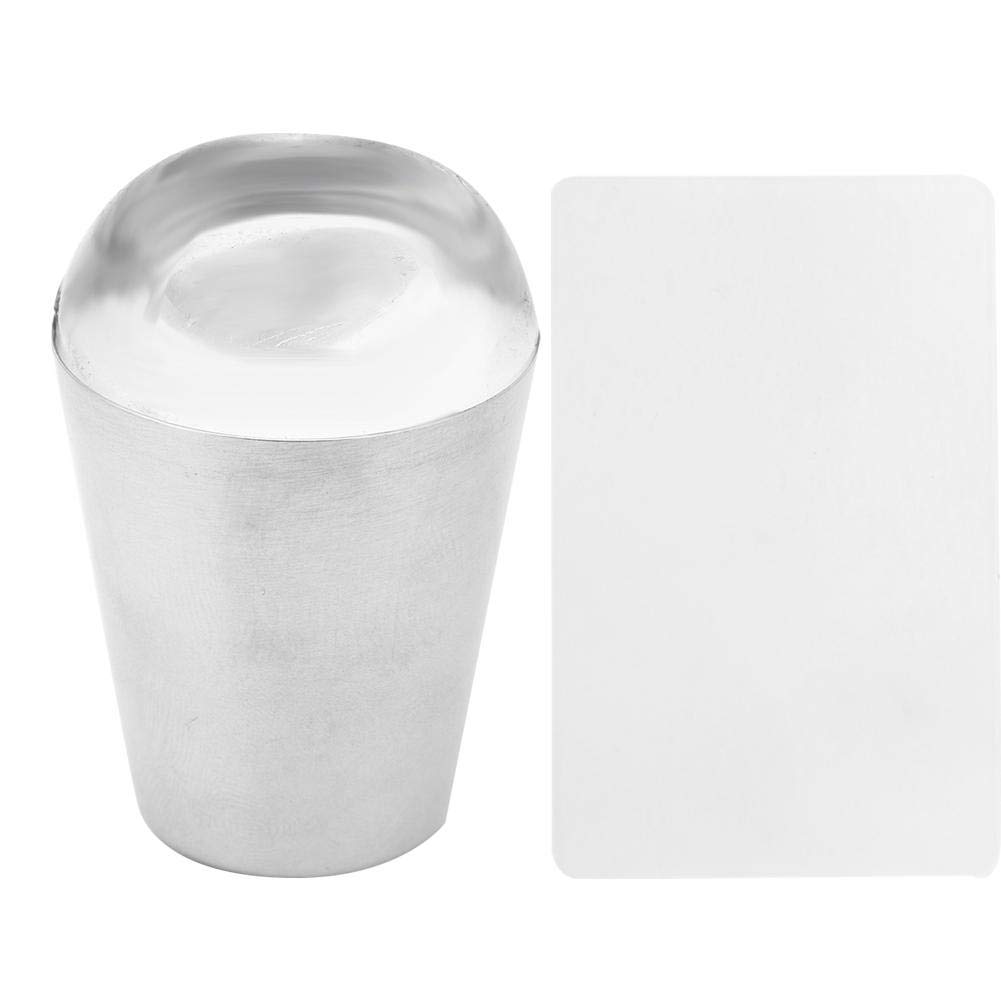 Professional Nail Art Stamper Kit - Clear Silicone Manicure Transfer Tool with Scraper for DIY Nail Polish Designs | Perfect for Home Salon, Nail Art Enthusiasts & Professional Use (Model N5322)