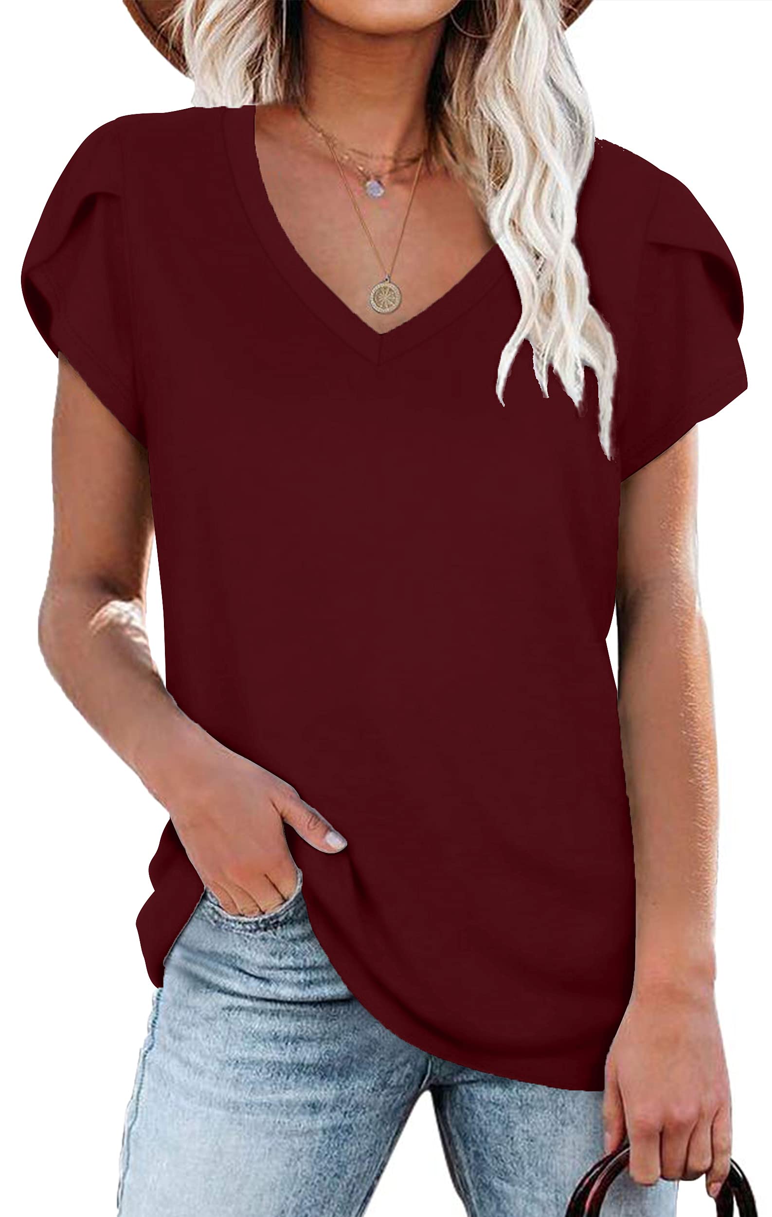 Women's Summer Short Sleeve T-Shirt - Casual Loose Fit Tunic Top for Beach, Vacation & Everyday Wear