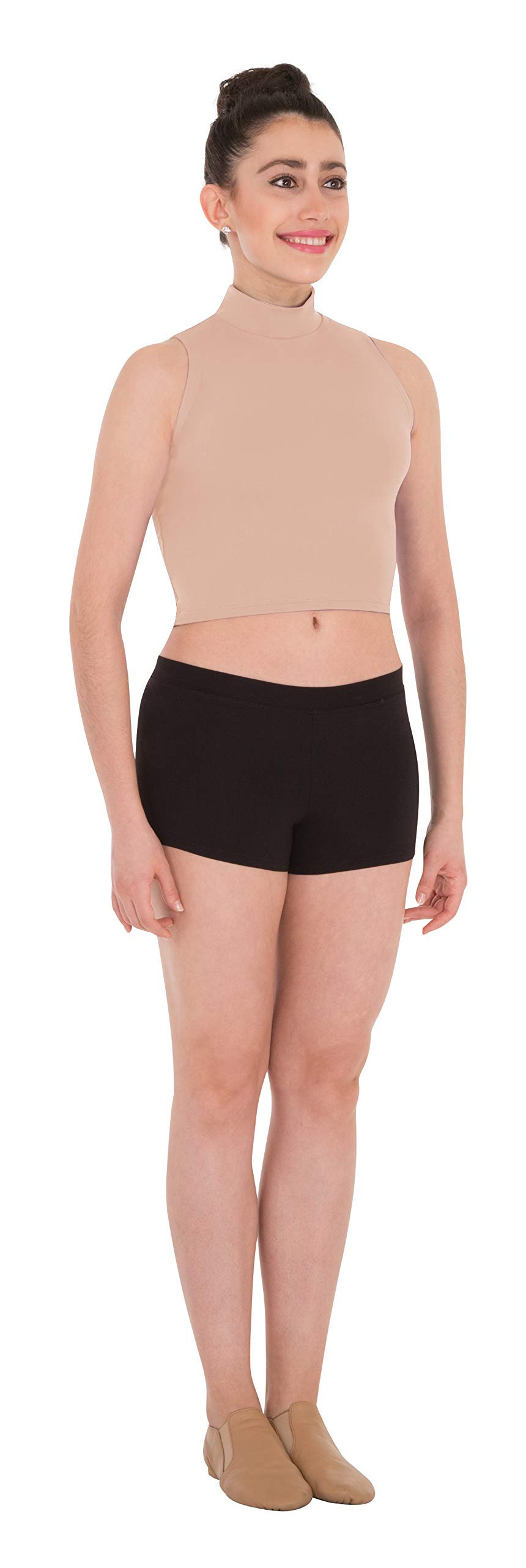 Body Wrappers Mock Neck Pullover (BWP263) - Women's Stretchy Long Sleeve Turtleneck Top for Yoga, Dance & Casual Wear