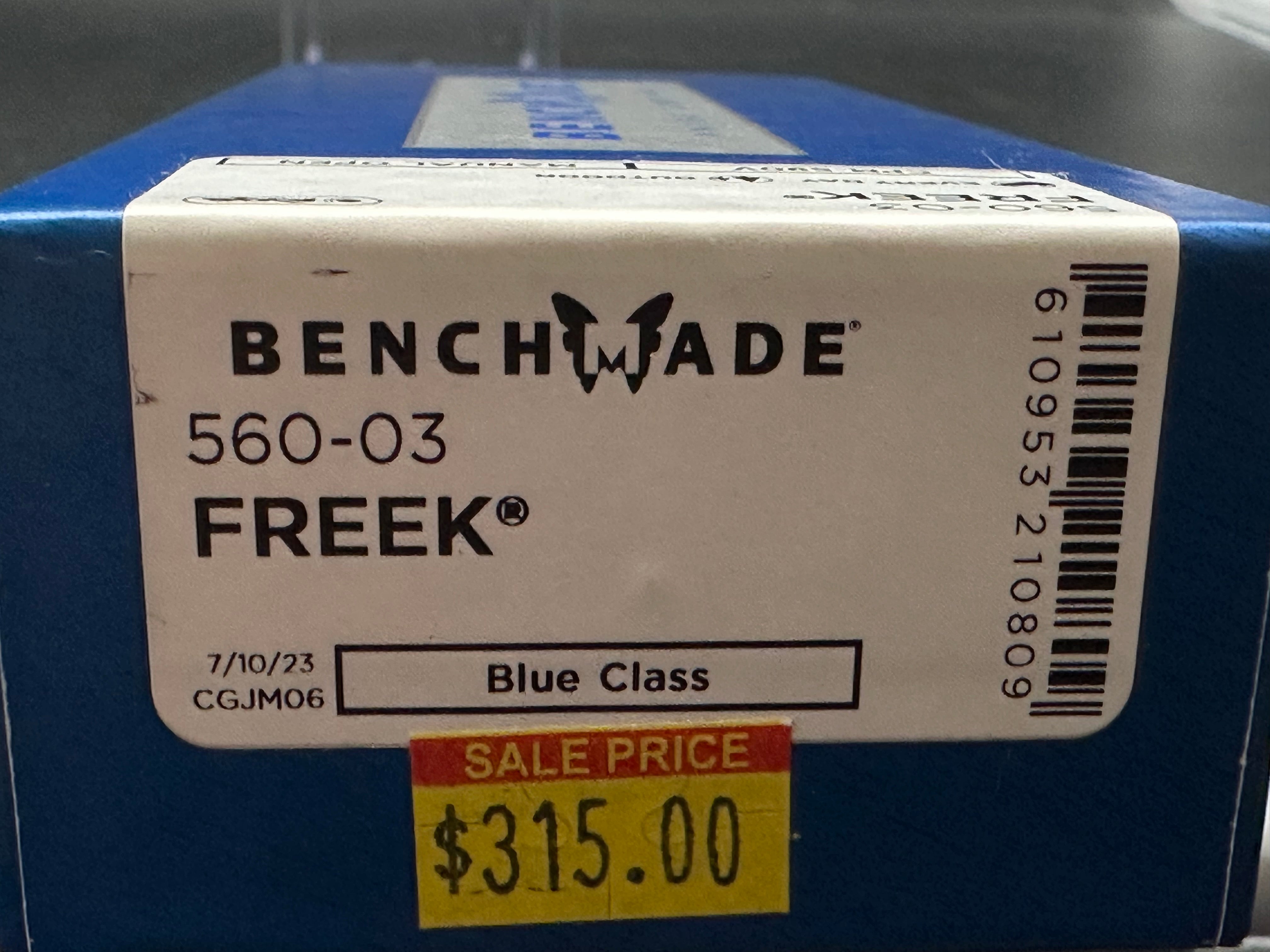 Benchmade Freek 560-03 AXIS Lock Folding Knife with Carbon Fiber Handle - 3.6