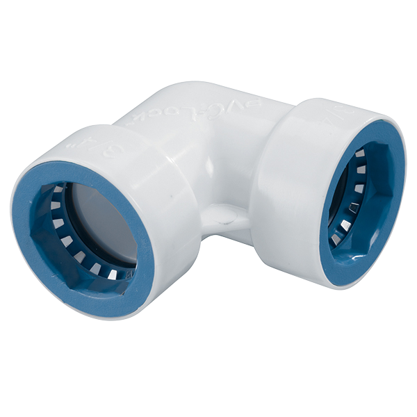 Hydro Rain PVCL 406 007 PVC Lock® 3/4 Inch PVC Elbow Fitting - Durable Irrigation Connector for Lawn Sprinkler Systems & Garden Watering Solutions