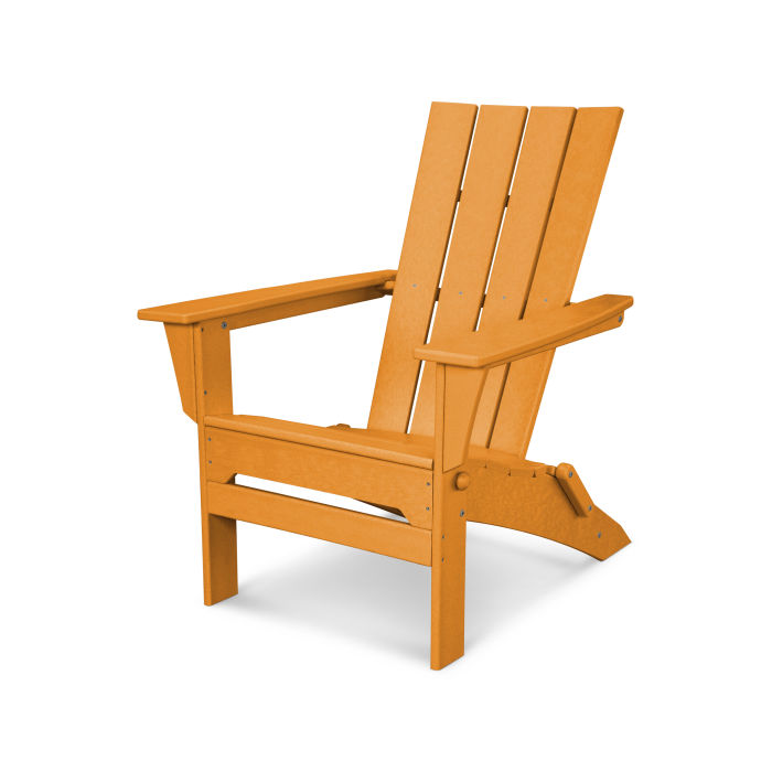 POLYWOOD Quattro Folding Adirondack Chair - Outdoor Patio Furniture, Weather-Resistant & Durable - Perfect for Backyard, Poolside, and Garden Relaxation