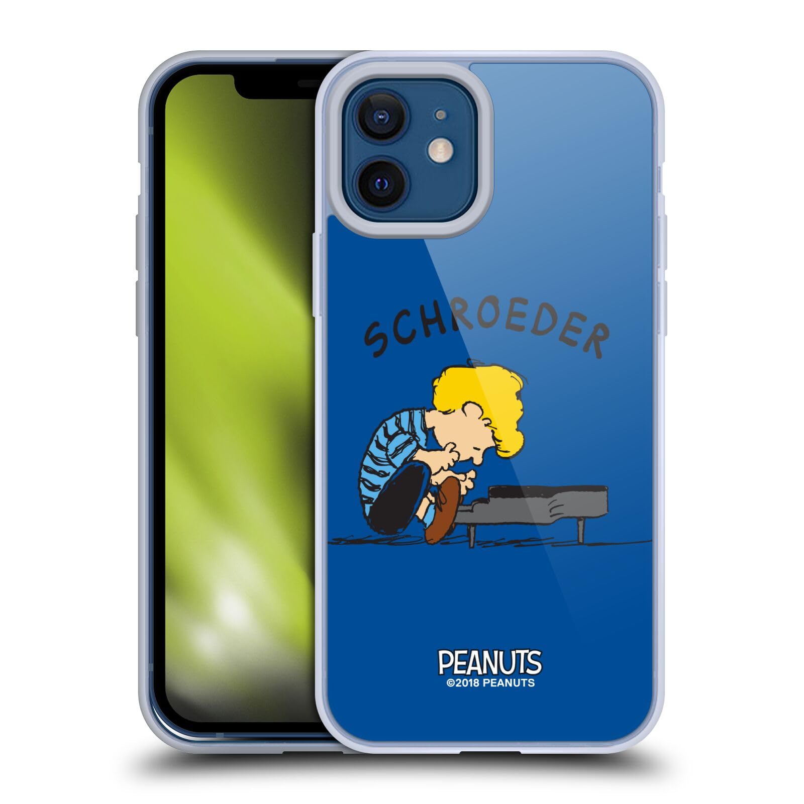 Officially Licensed Peanuts Schroeder Soft Gel Case for Apple iPhone 12 & 12 Pro - Cute Cartoon Character Phone Cover with Shock Absorption, Perfect for Fans, Kids, and Daily Protection