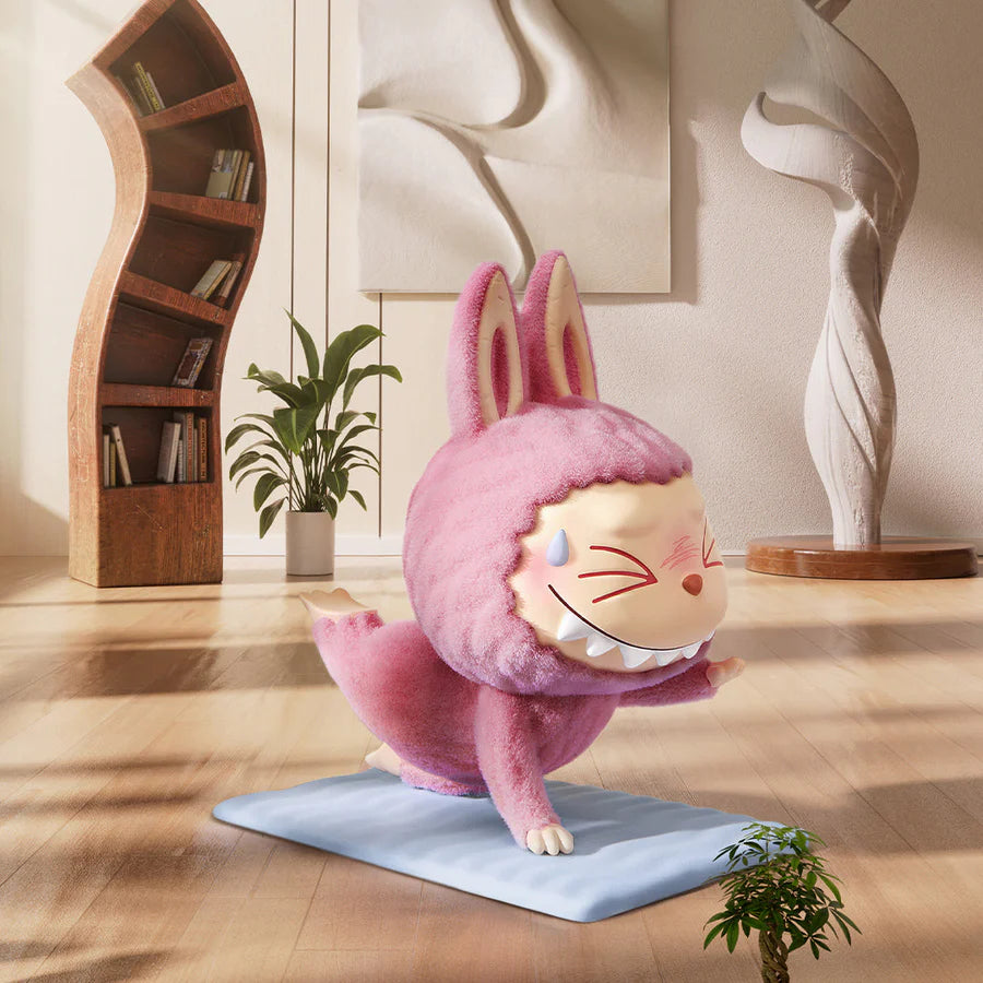 POP MART The Monsters Lazy Yoga Series Blind Box - Cute Collectible Vinyl Figures for Home Decor, Office Display & Gift Giving