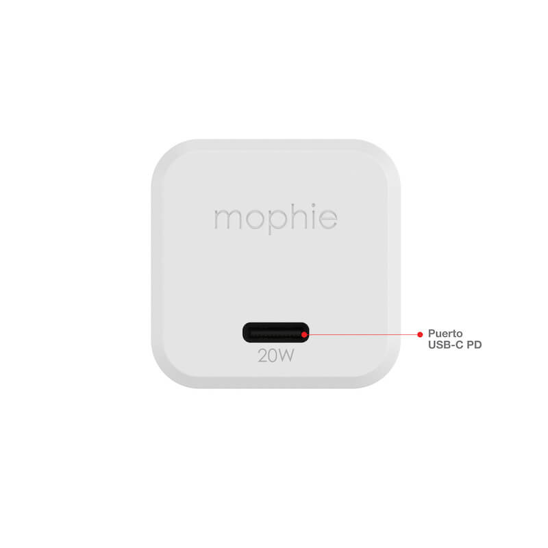 20W MOPHIE USB C Wall Charger with GaN Technology - Fast Charging for iPhone, Android, MacBook | Perfect for Home, Office & Travel