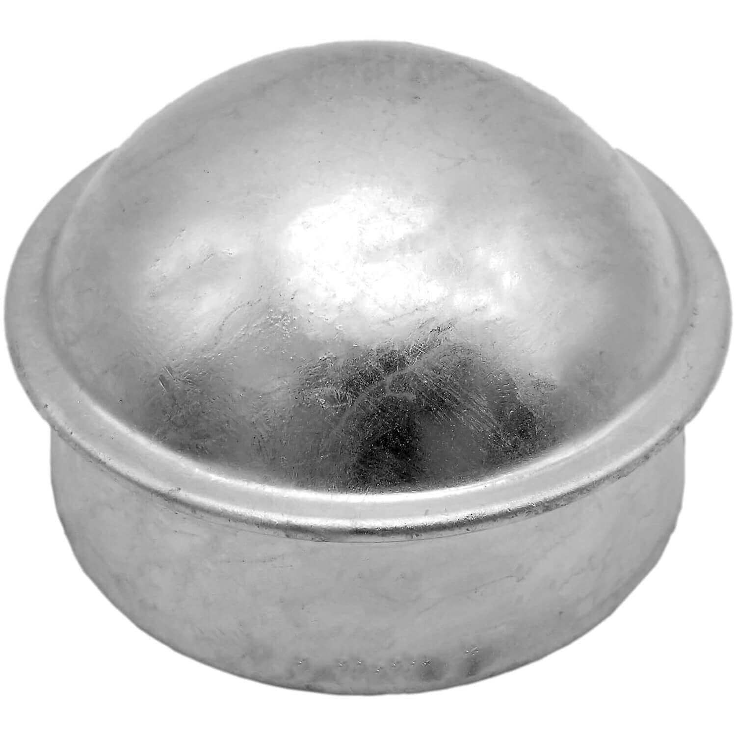 Galvanized Steel Chain Link Fence Post Cap - Durable Pressed Steel for Secure Fencing | Perfect for Backyard, Garden & Property Security Fencing Projects