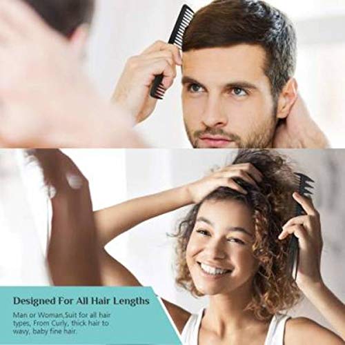 Boosty® 10-Piece Professional Hair Brush & Comb Set - Hygienic Plastic Styling Combs for Men & Women - Perfect for Salon, Travel, Home & Daily Hair Care