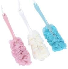 Luxury Bath Sponge with Handle - Exfoliating Loofah Back Scrubber for Men & Women - Spa & Shower Accessories (Pack of 2) - Perfect for Deep Cleansing, Body Exfoliation & Relaxing Bath Time