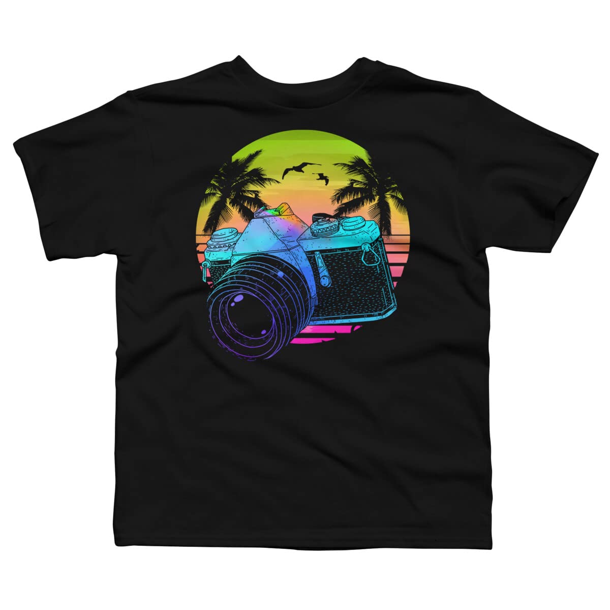 Retro Photography Boys T-Shirt - Vintage Style Graphic Tee for Kids - Perfect for Casual Wear, School, and Family Photos