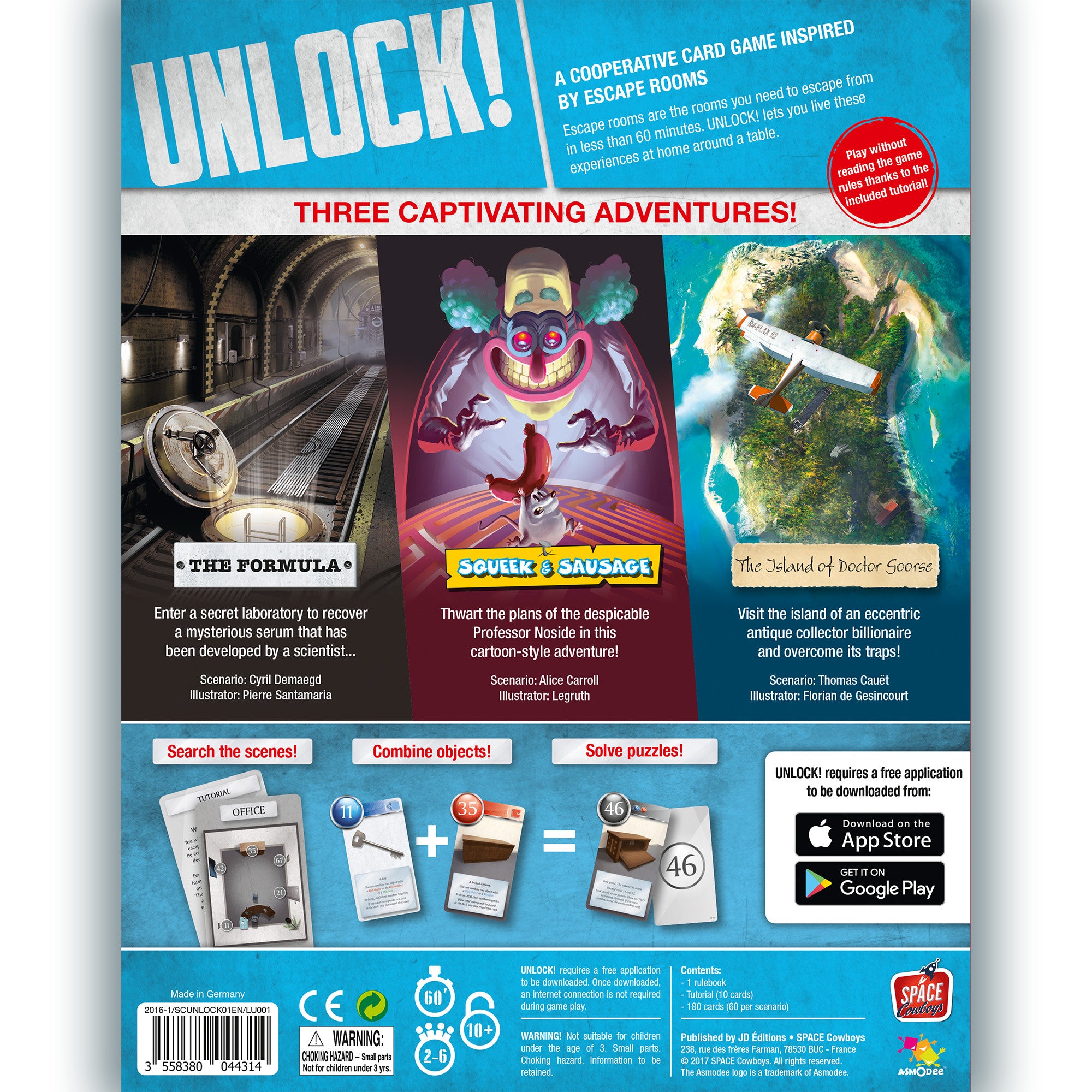 UNLOCK! Escape Adventure Game - Exciting Puzzle Board Game for Family & Friends Game Night | Perfect for Team Building & Party Entertainment