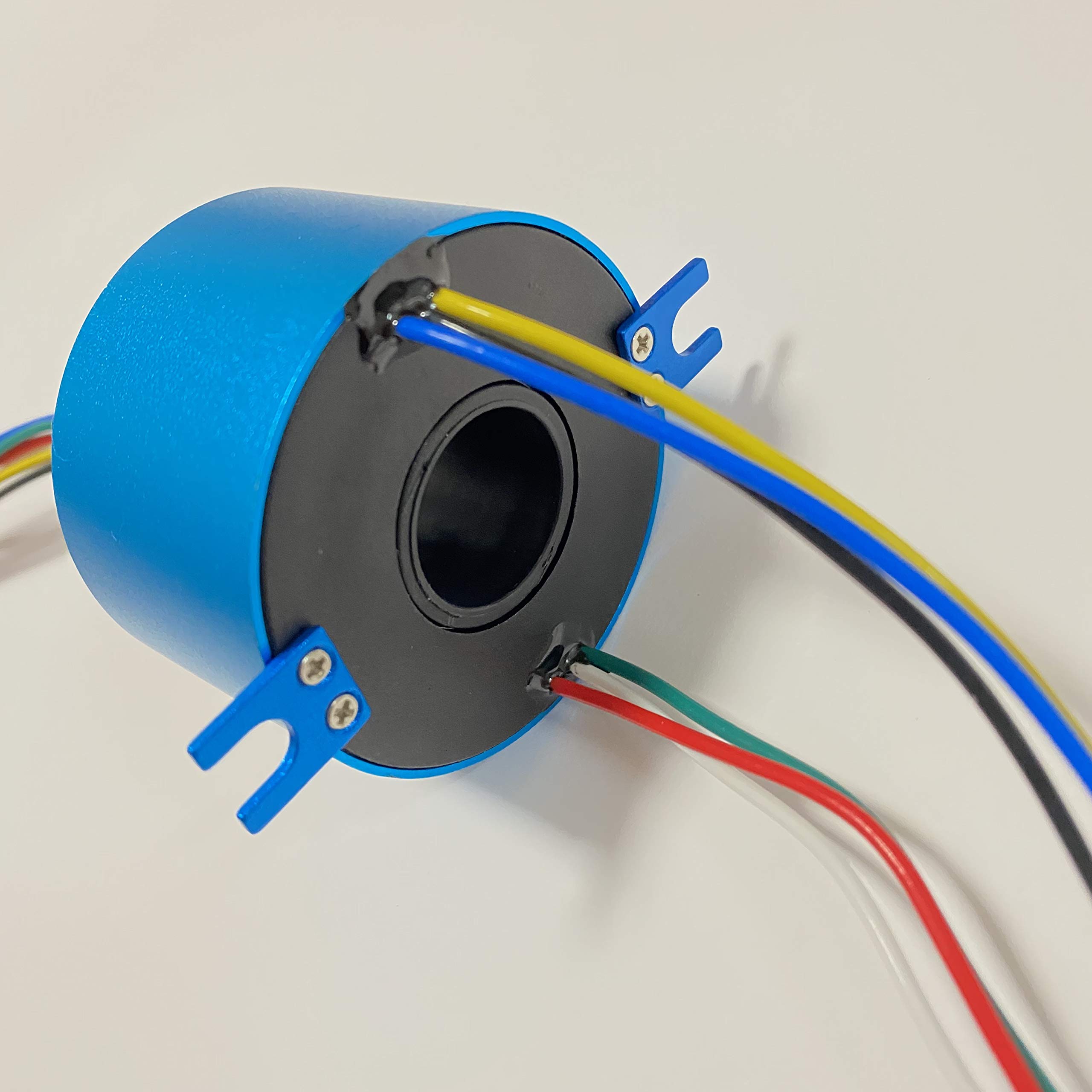Taidacent 20mm 6-Wire 10A Slip Ring - Rotary Electrical Connector for Robotics & Automation