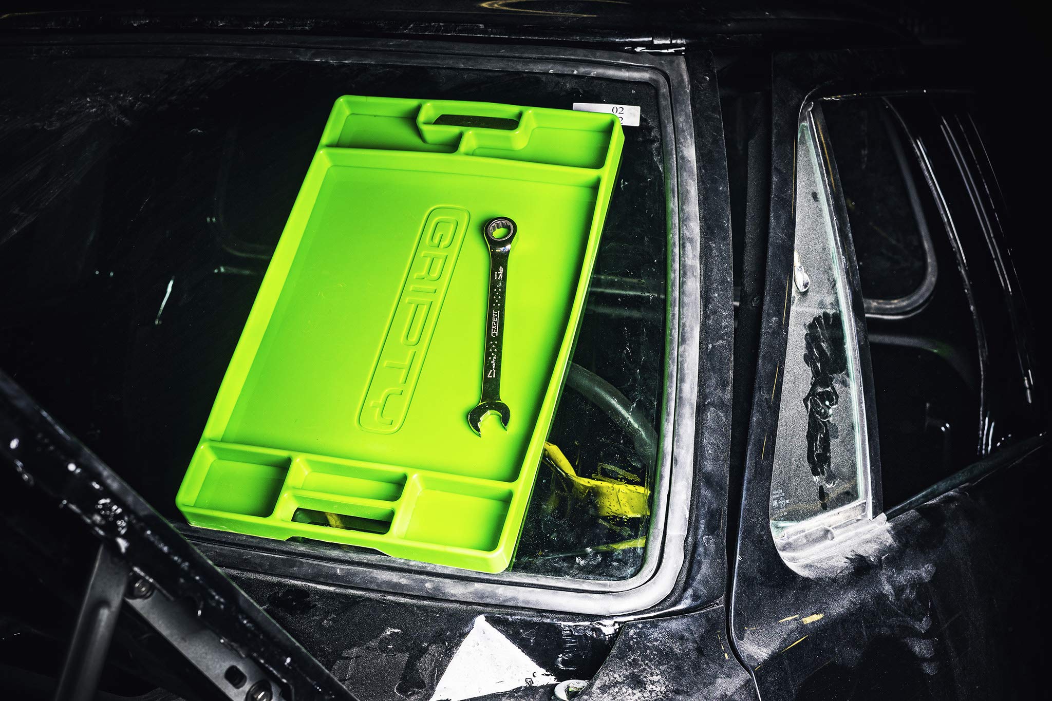 Premium Silicone Tool Tray (Duo-Pack) - Flexible Multi-Purpose Mat & Portable Tool Organizer | No Magnets | Easy Clean | Original Green | Perfect for Workshop, Kitchen & Crafting Projects